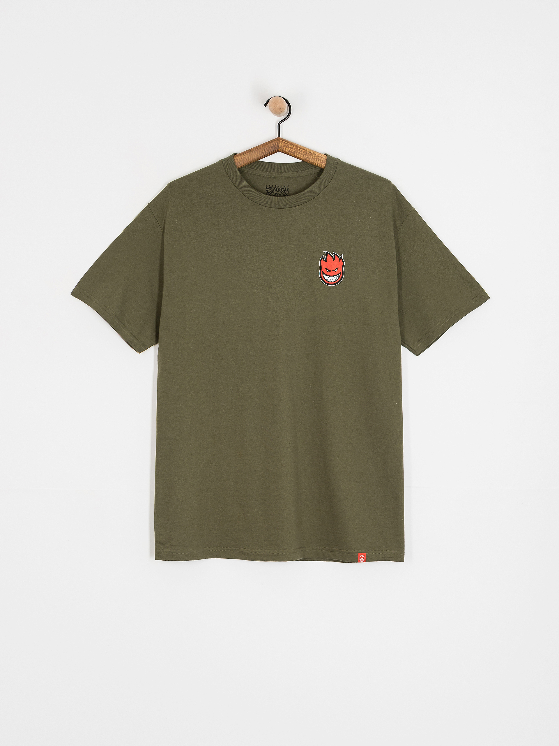 Tricou Spitfire Lil Bighead Fill (military green w/red black&white print)
