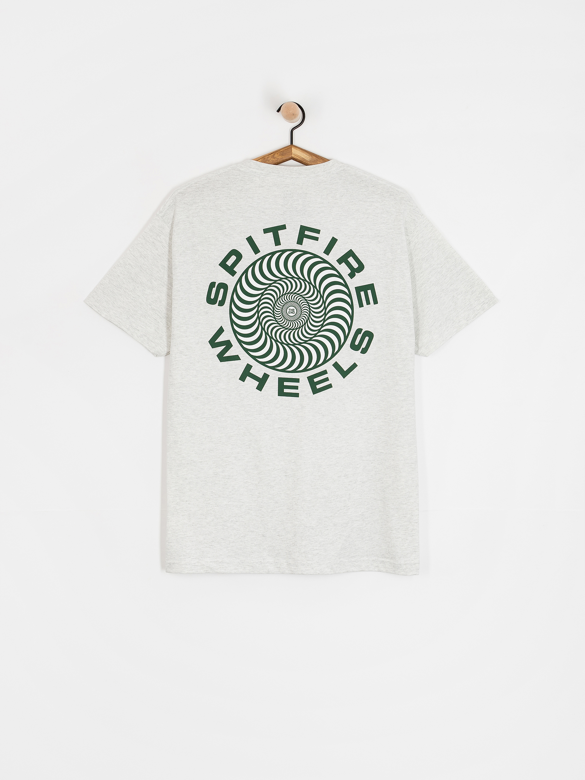 Tricou Spitfire Classic 87 Swirl Fill (ash grey w/dark green&white prints)