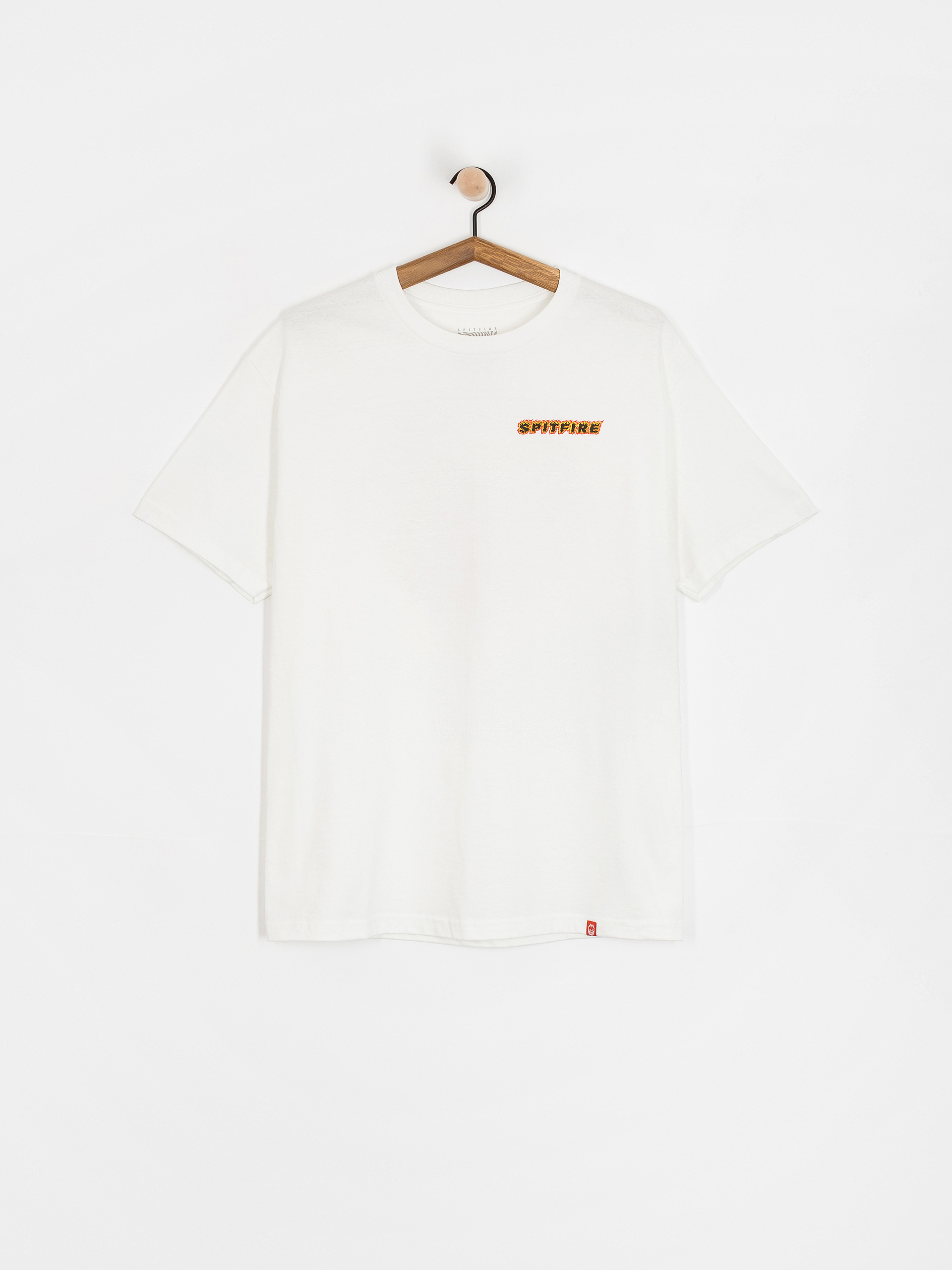 Tricou Spitfire Og Classic Flame (white w/red yellow&black prints)