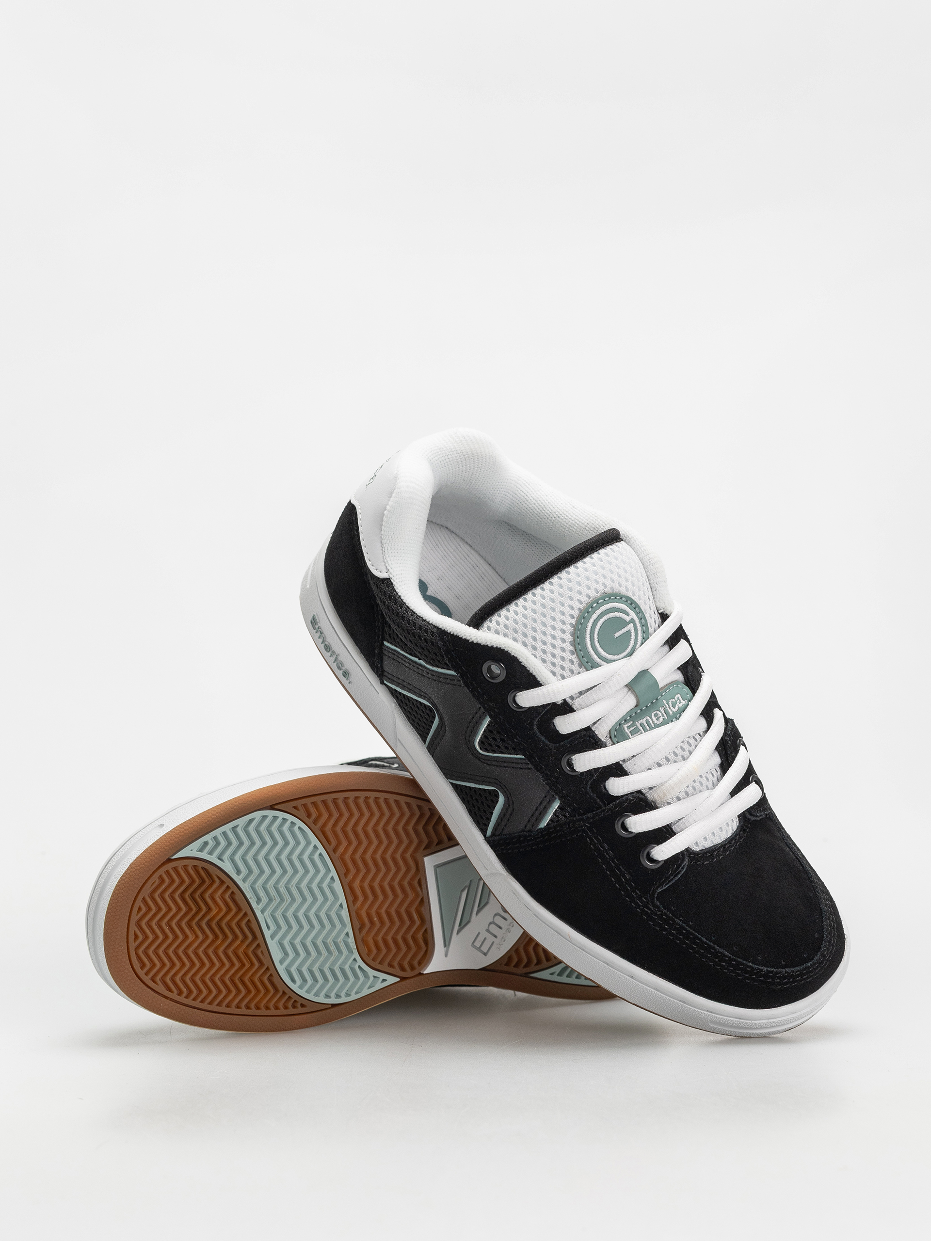 Pantofi Emerica Og 1 (black/white/green)