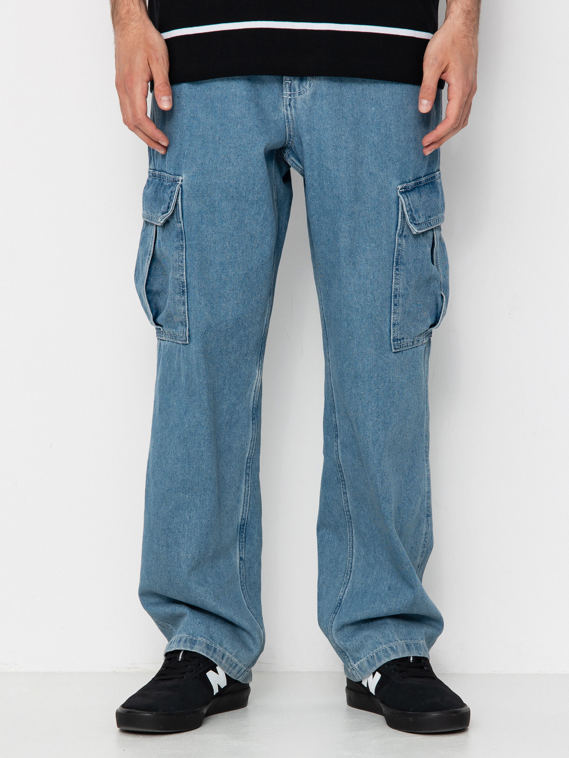 Pantaloni Vans Service Cargo Loose Denim (stonewash/blue)