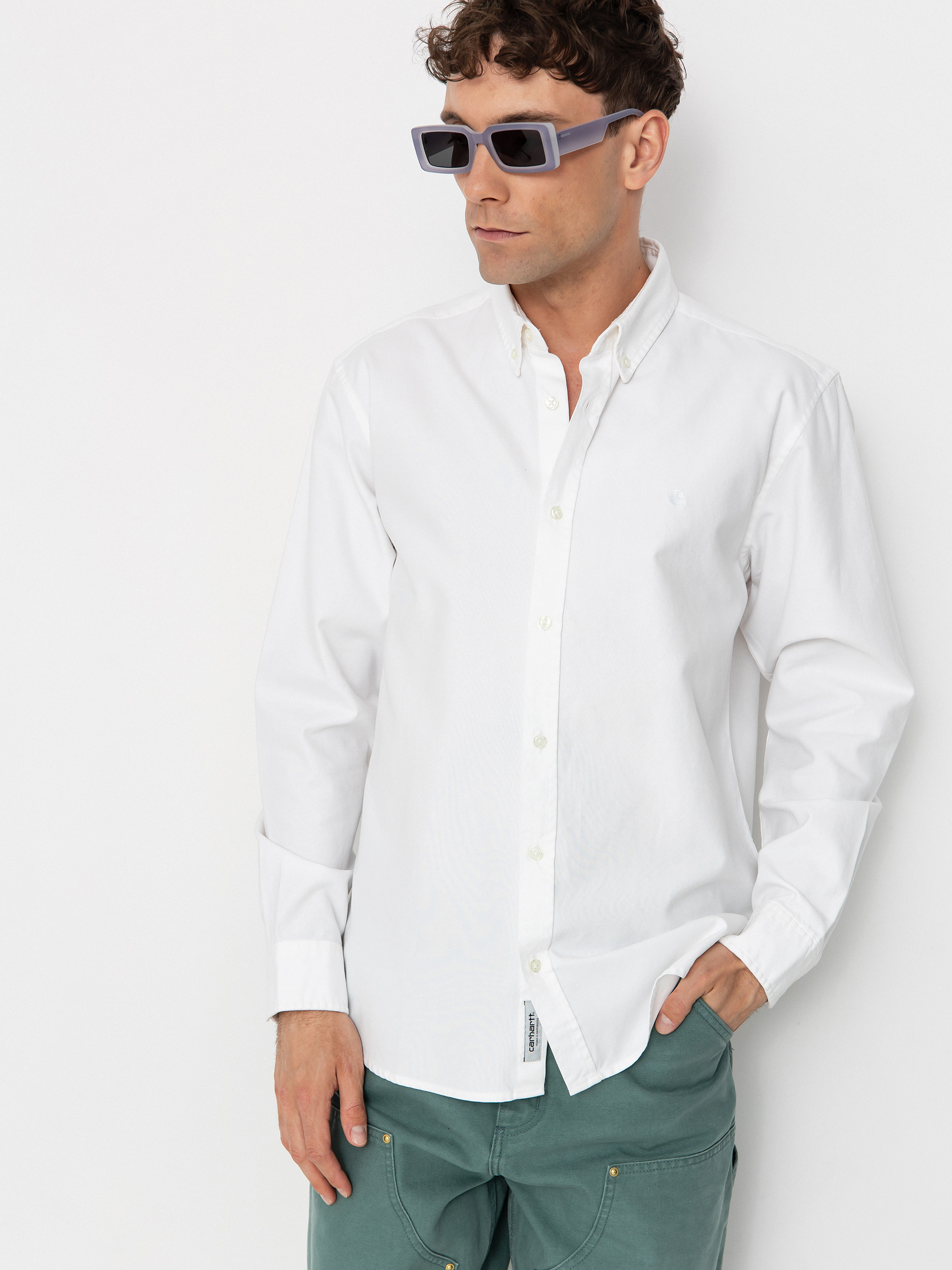Cămașă Carhartt WIP Bolton (white)