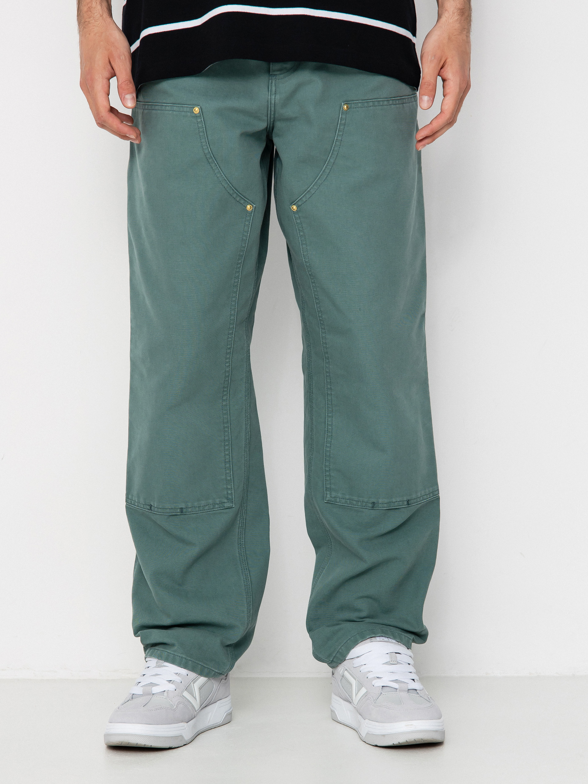 Pantaloni Carhartt WIP Double Knee (silver pine)