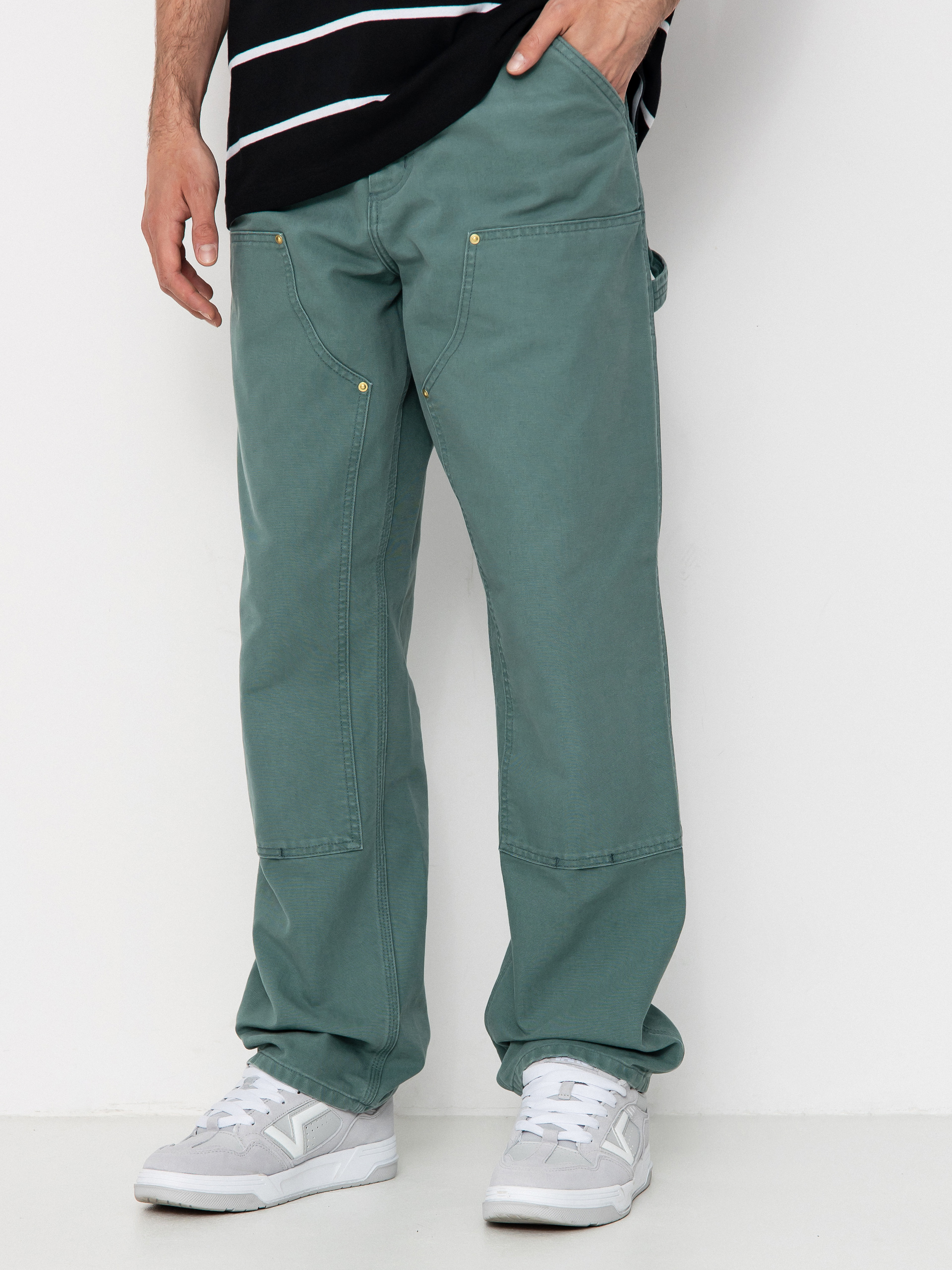 Pantaloni Carhartt WIP Double Knee (silver pine)