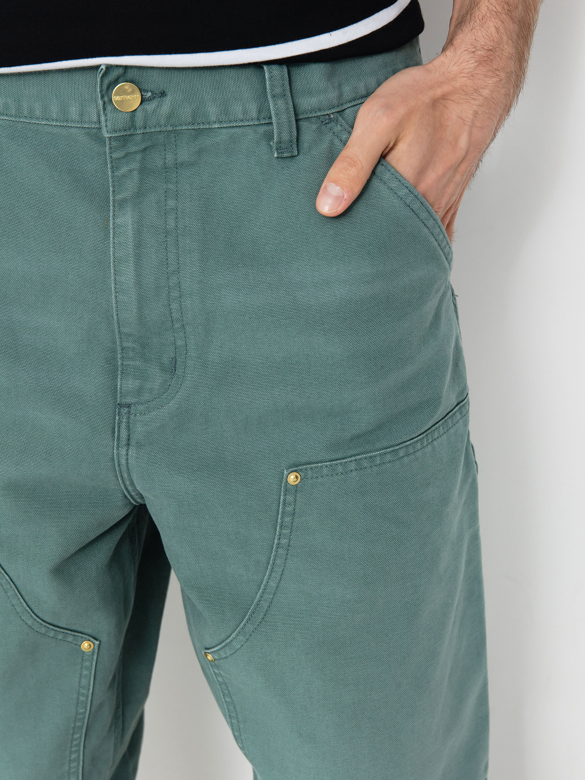 Pantaloni Carhartt WIP Double Knee (silver pine)