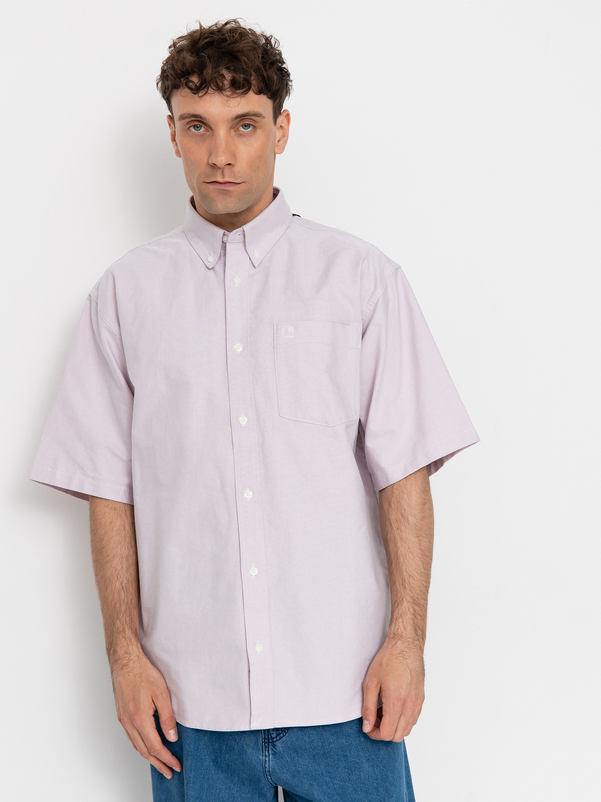 Cămașă Carhartt WIP Braxton (hortensia/wax)