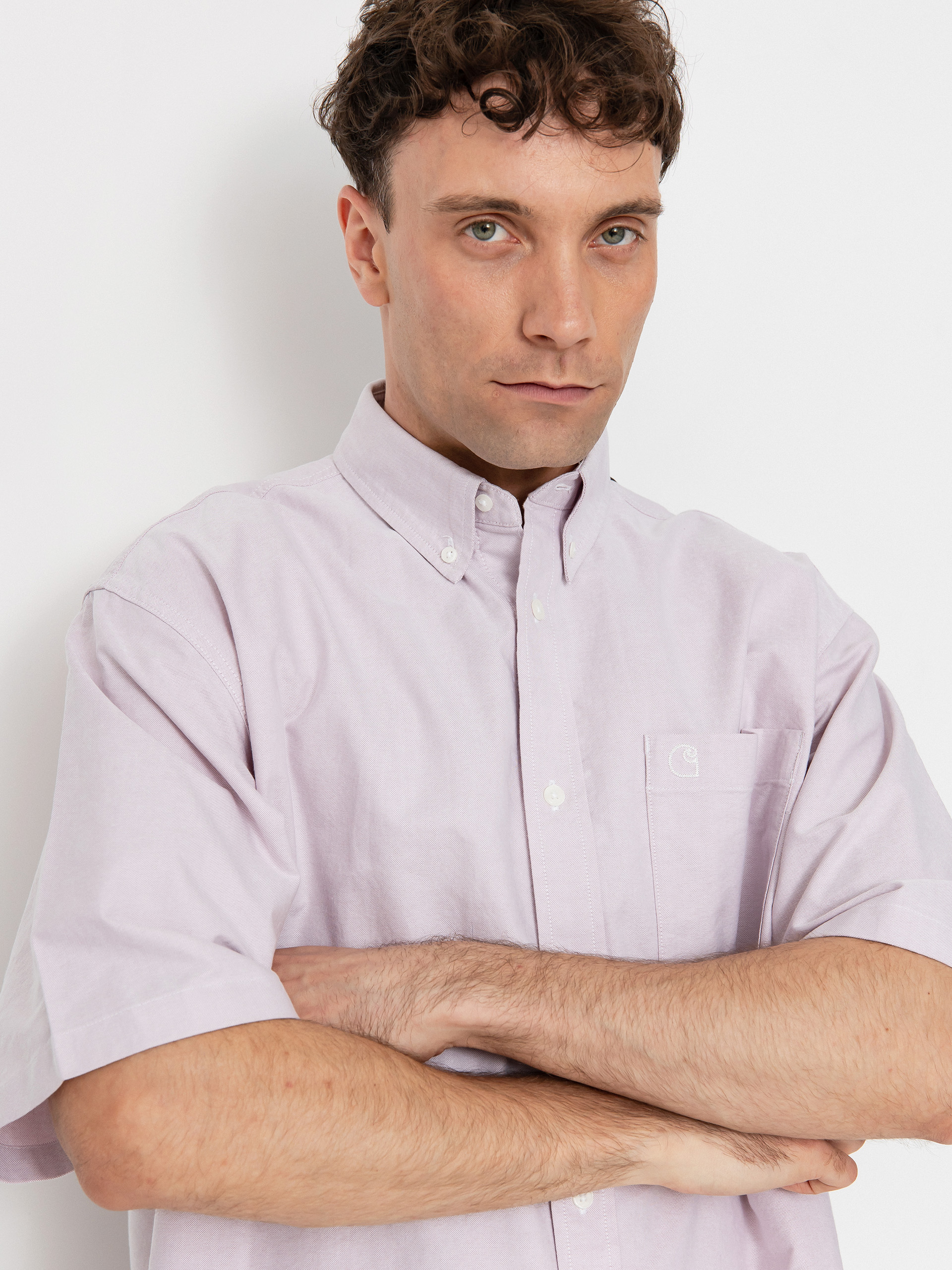 Cămașă Carhartt WIP Braxton (hortensia/wax)