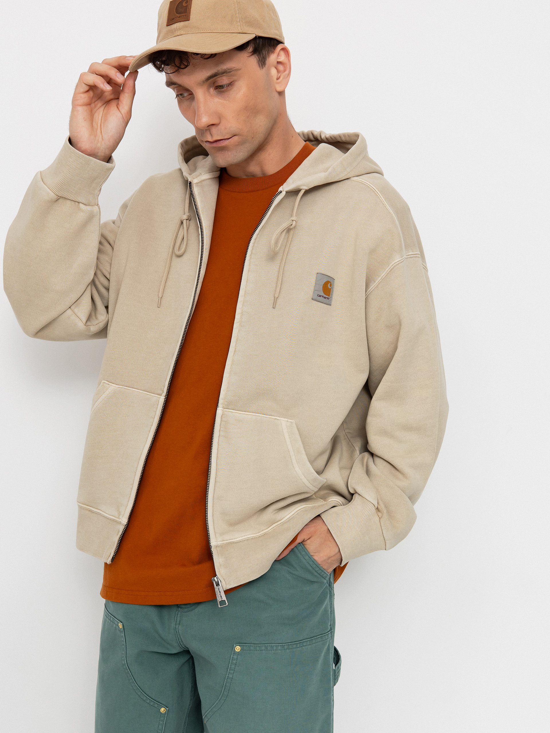 Hanorac cu glugă Carhartt WIP Nelson ZHD (fleur de sel)