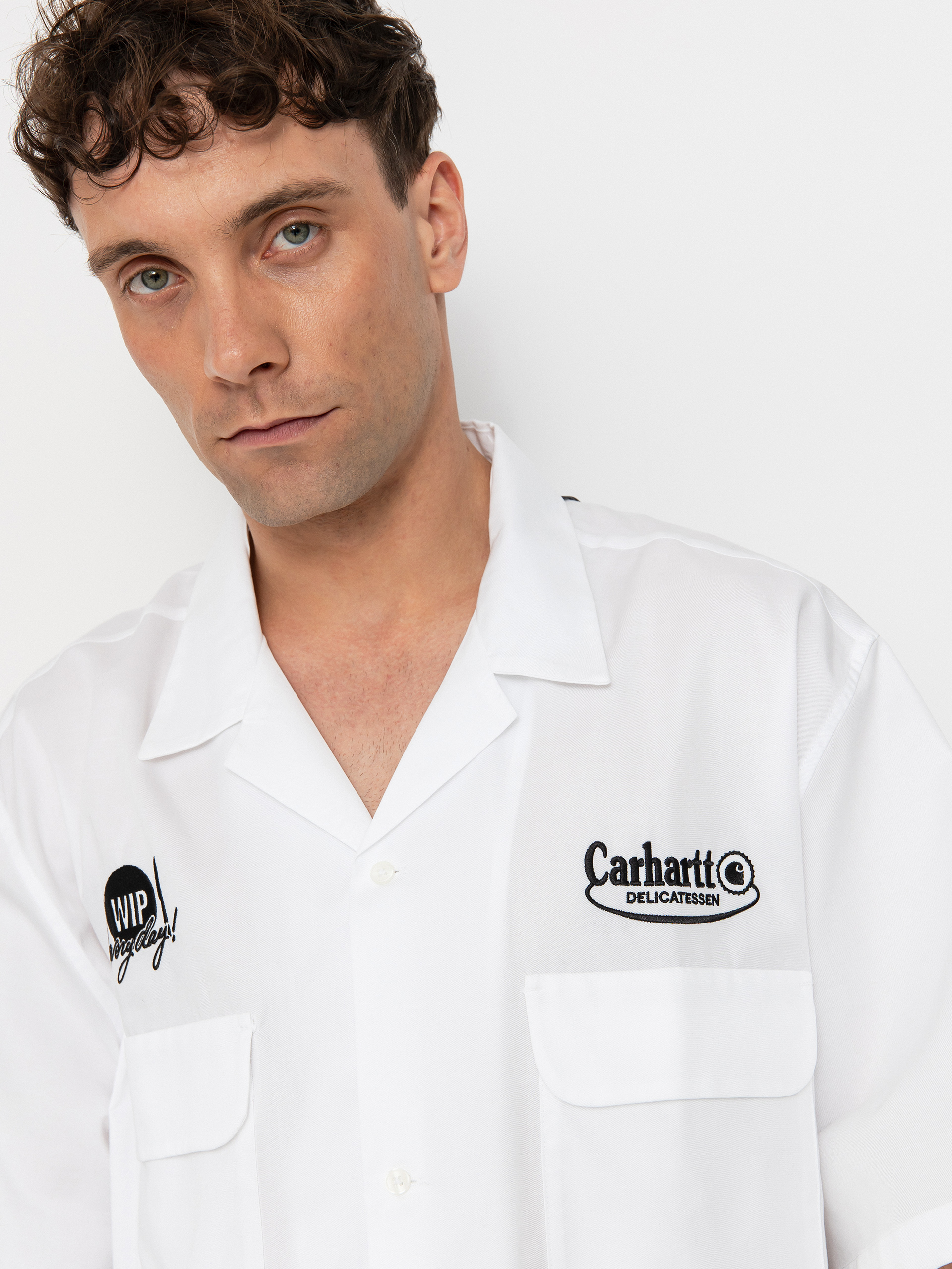 Cămașă Carhartt WIP Deli (white/black)