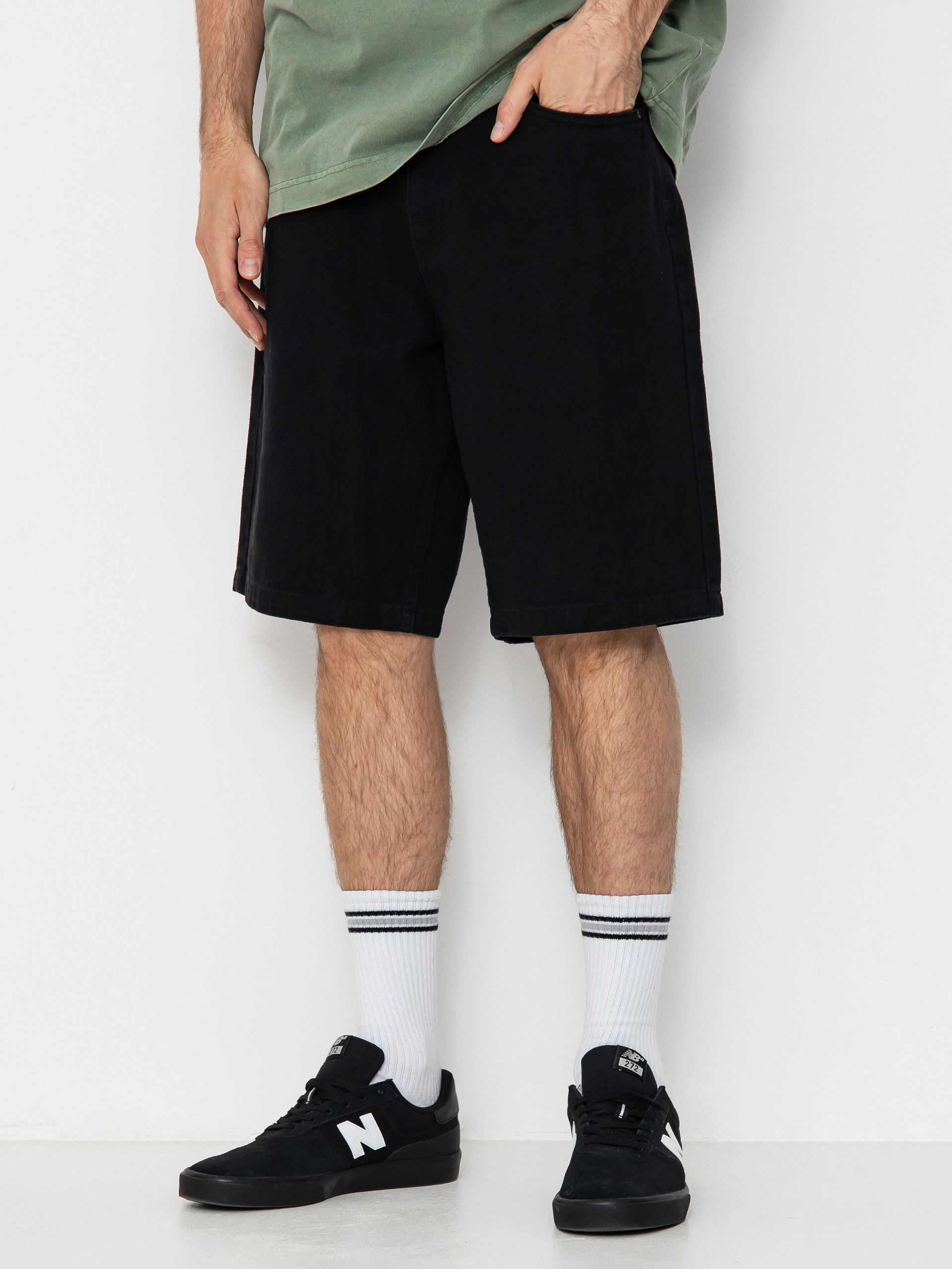 Pantaloni scurți Iriedaily Nanolo (black)