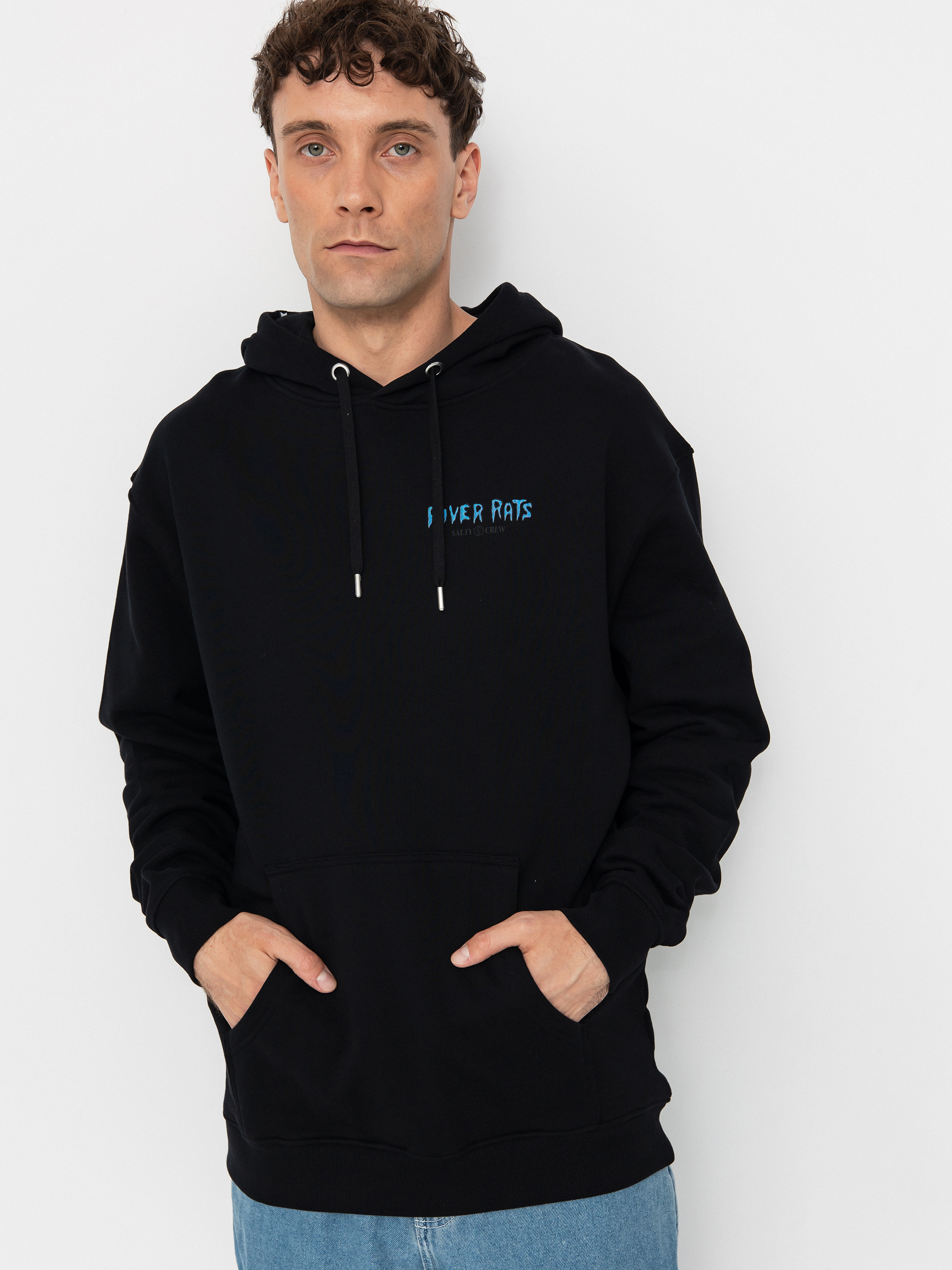 Hanorac cu glugă Salty Crew River Rats HD (black)