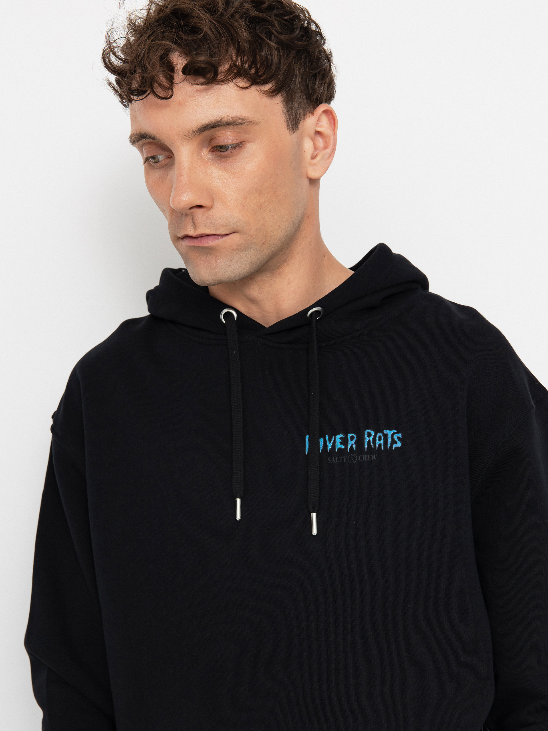 Hanorac cu glugă Salty Crew River Rats HD (black)