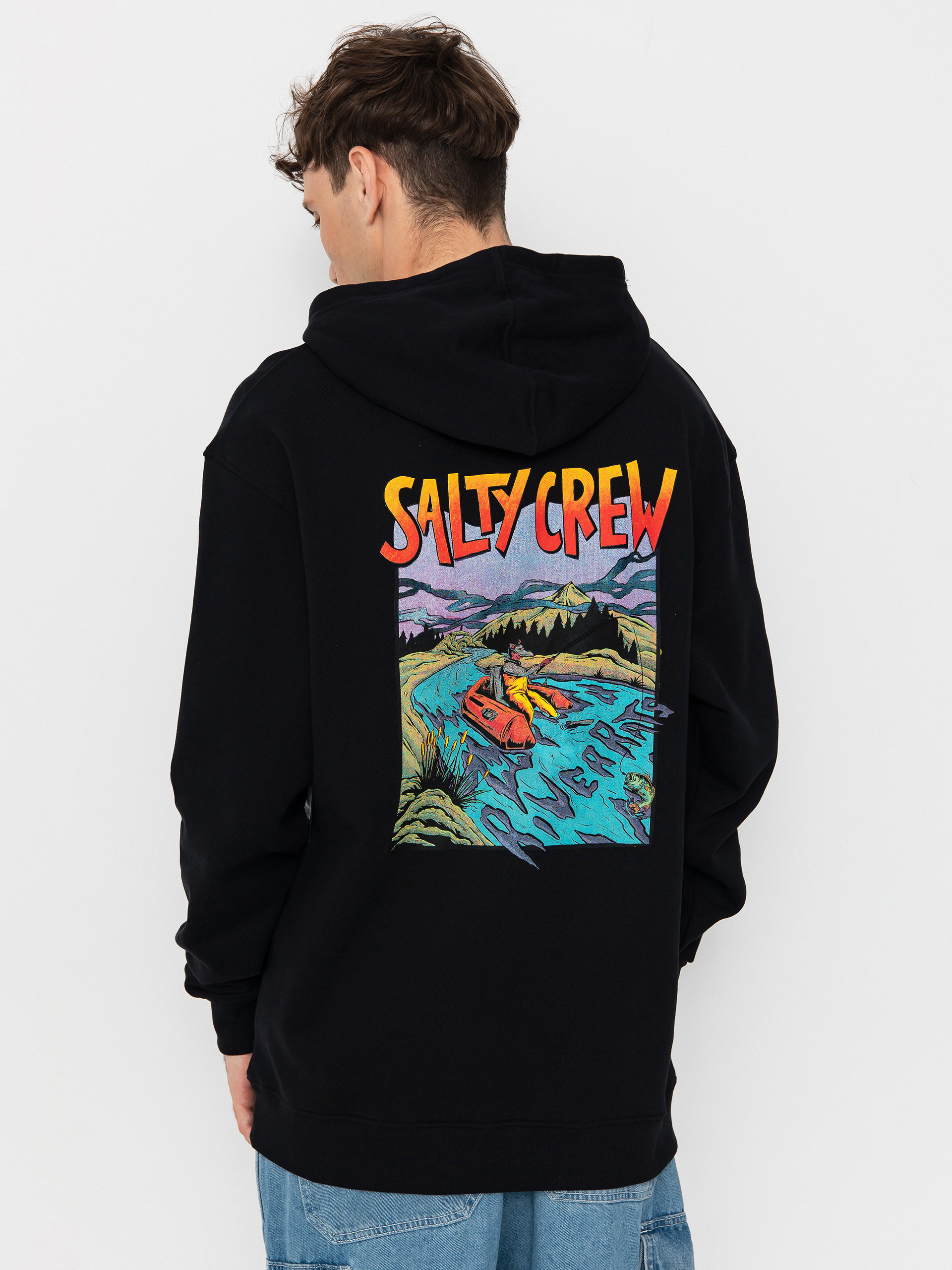 Hanorac cu glugă Salty Crew River Rats HD (black)