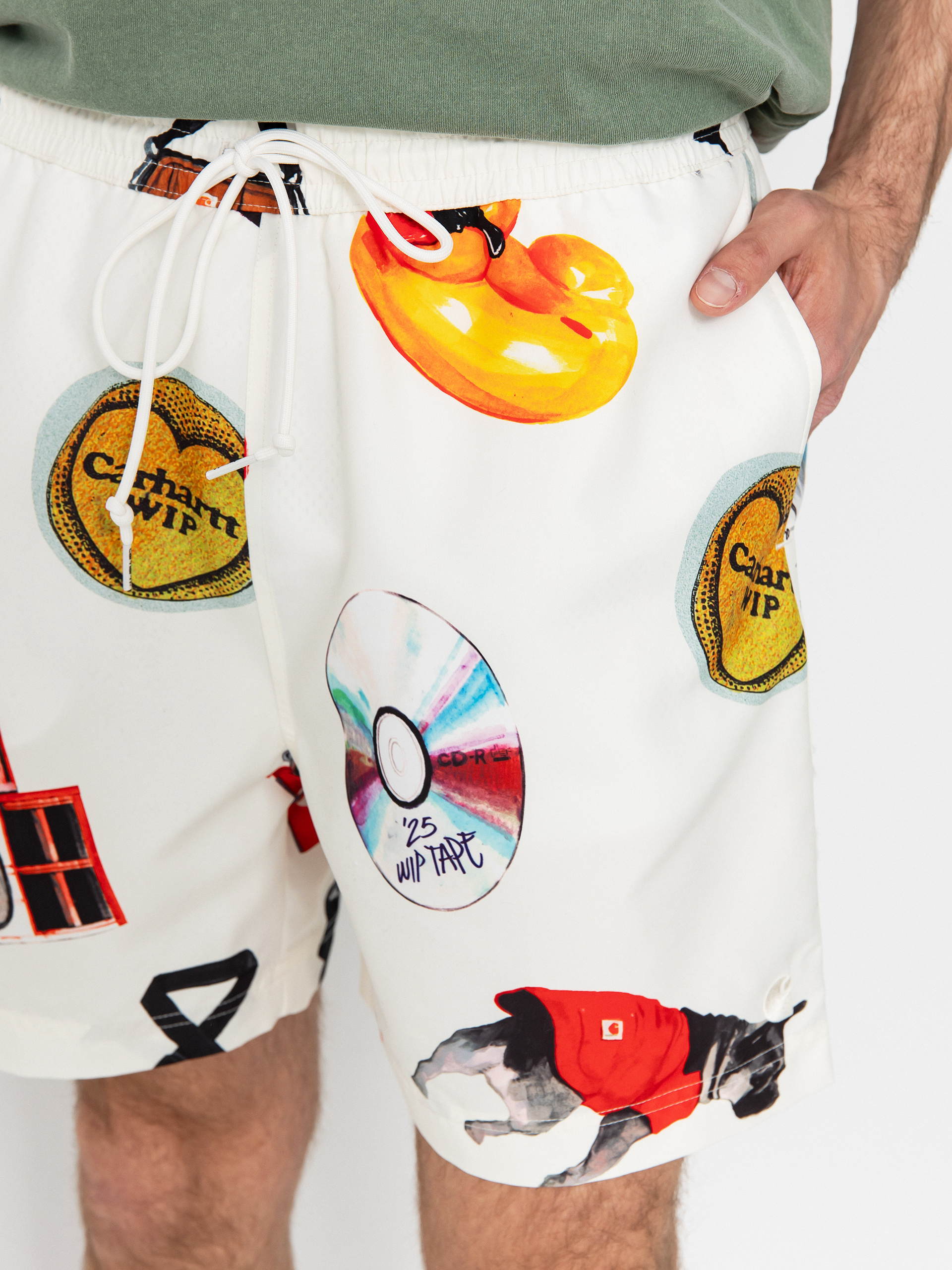 Pantaloni scurți Carhartt WIP Chase Swim (jacob rochester print/wax)