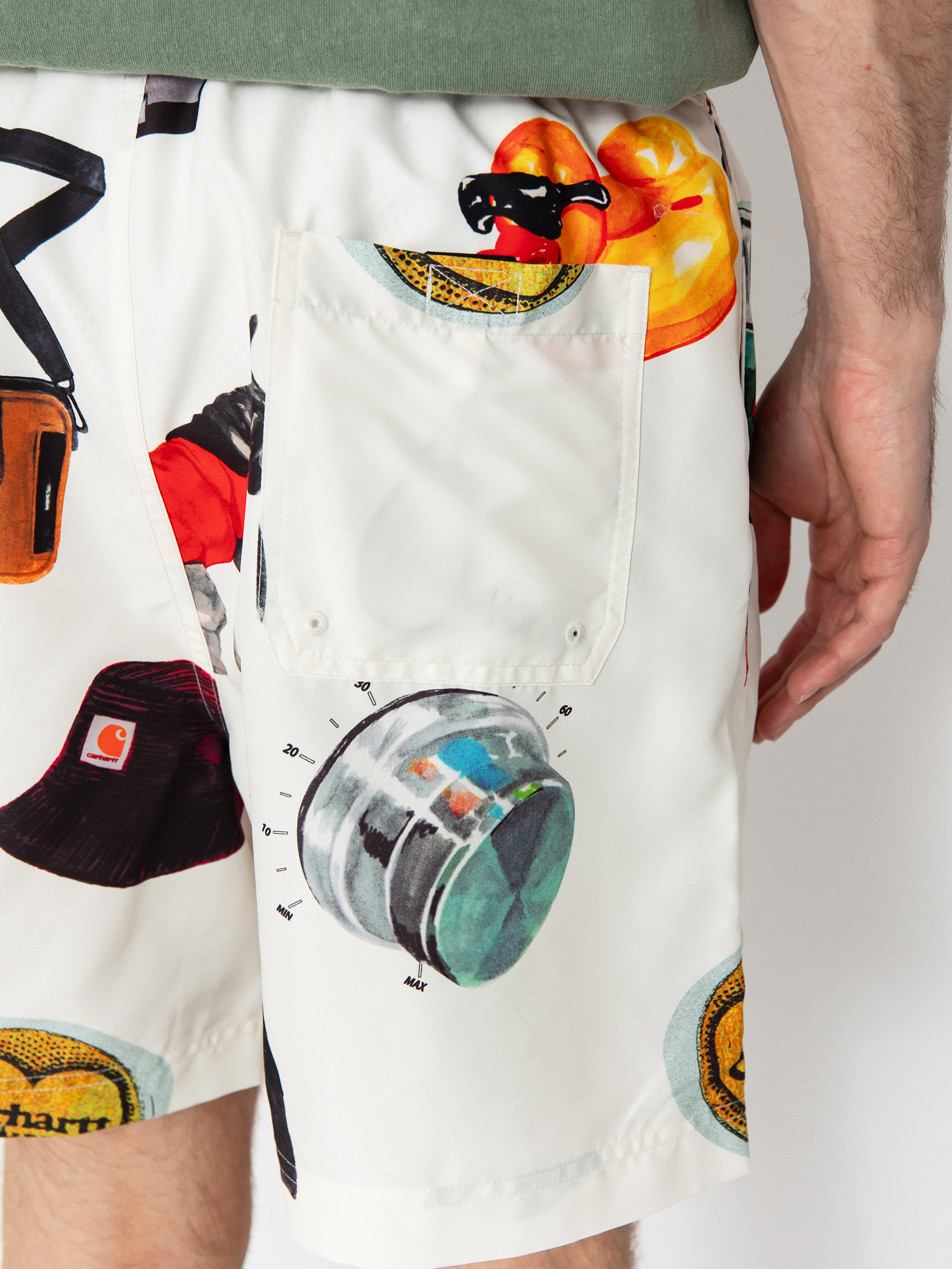 Pantaloni scurți Carhartt WIP Chase Swim (jacob rochester print/wax)