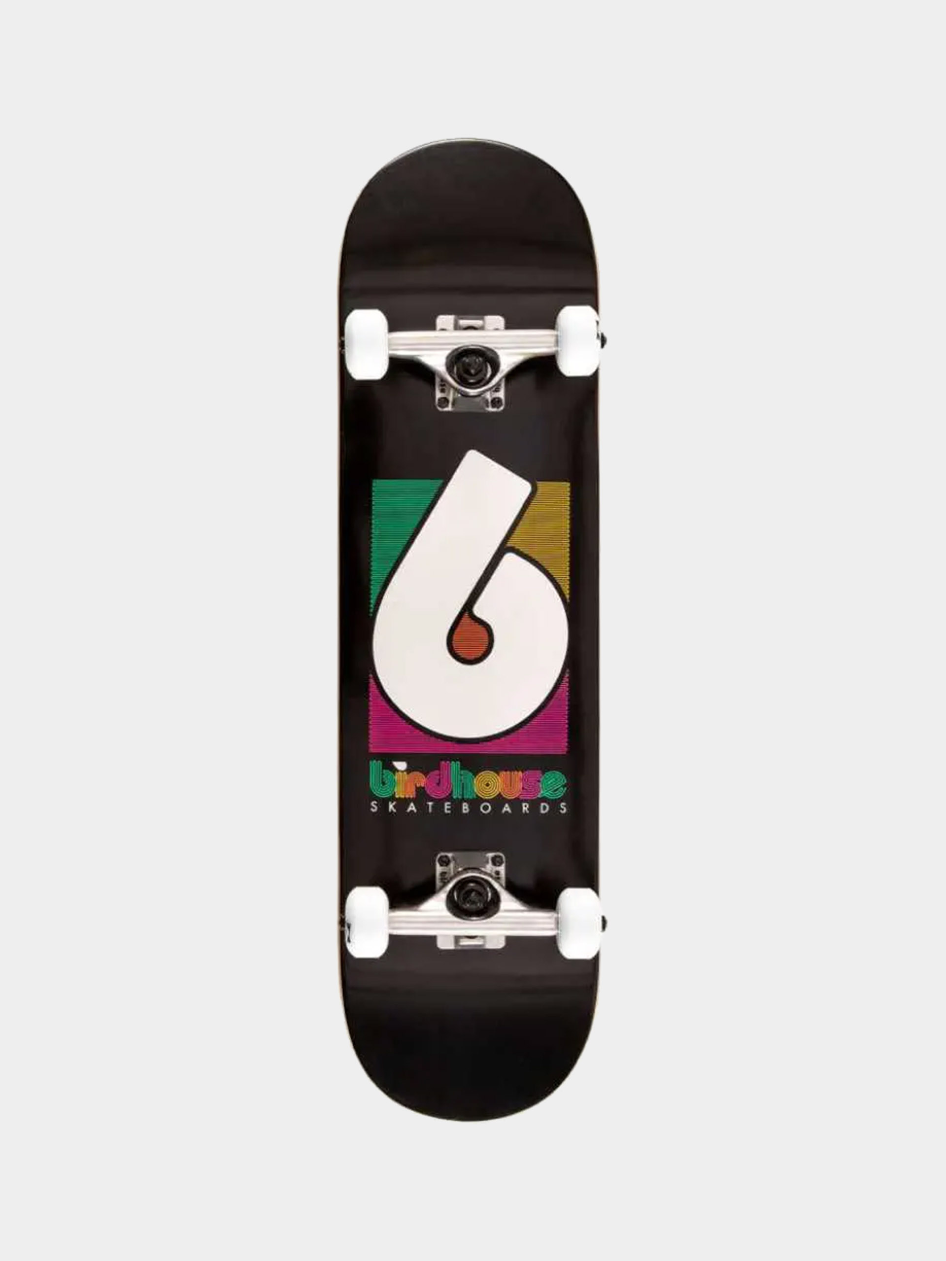 Skateboard Birdhouse Neon B Logo (black)