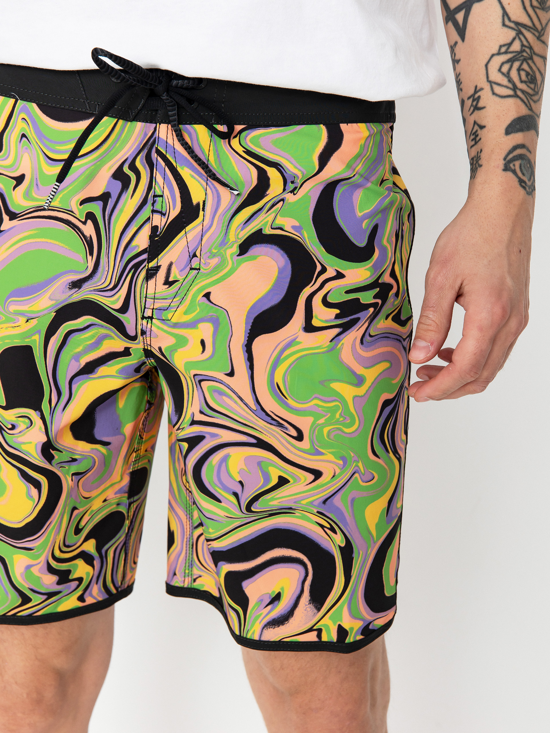 Șort Volcom Infuse Scallop Mod 19 (steel purple)