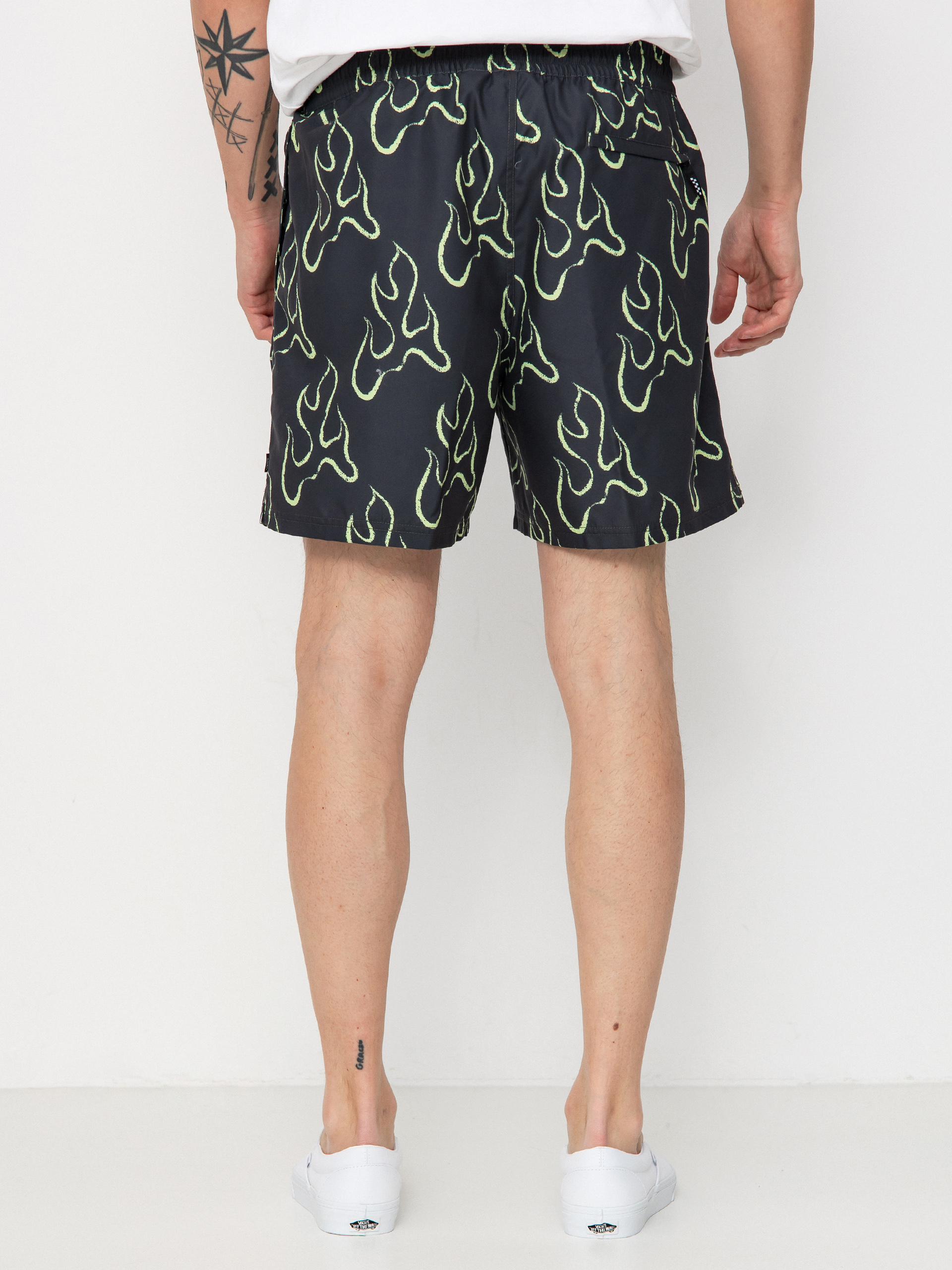 Șort Vans Primary Print Elastic (asphalt/shadow lime)