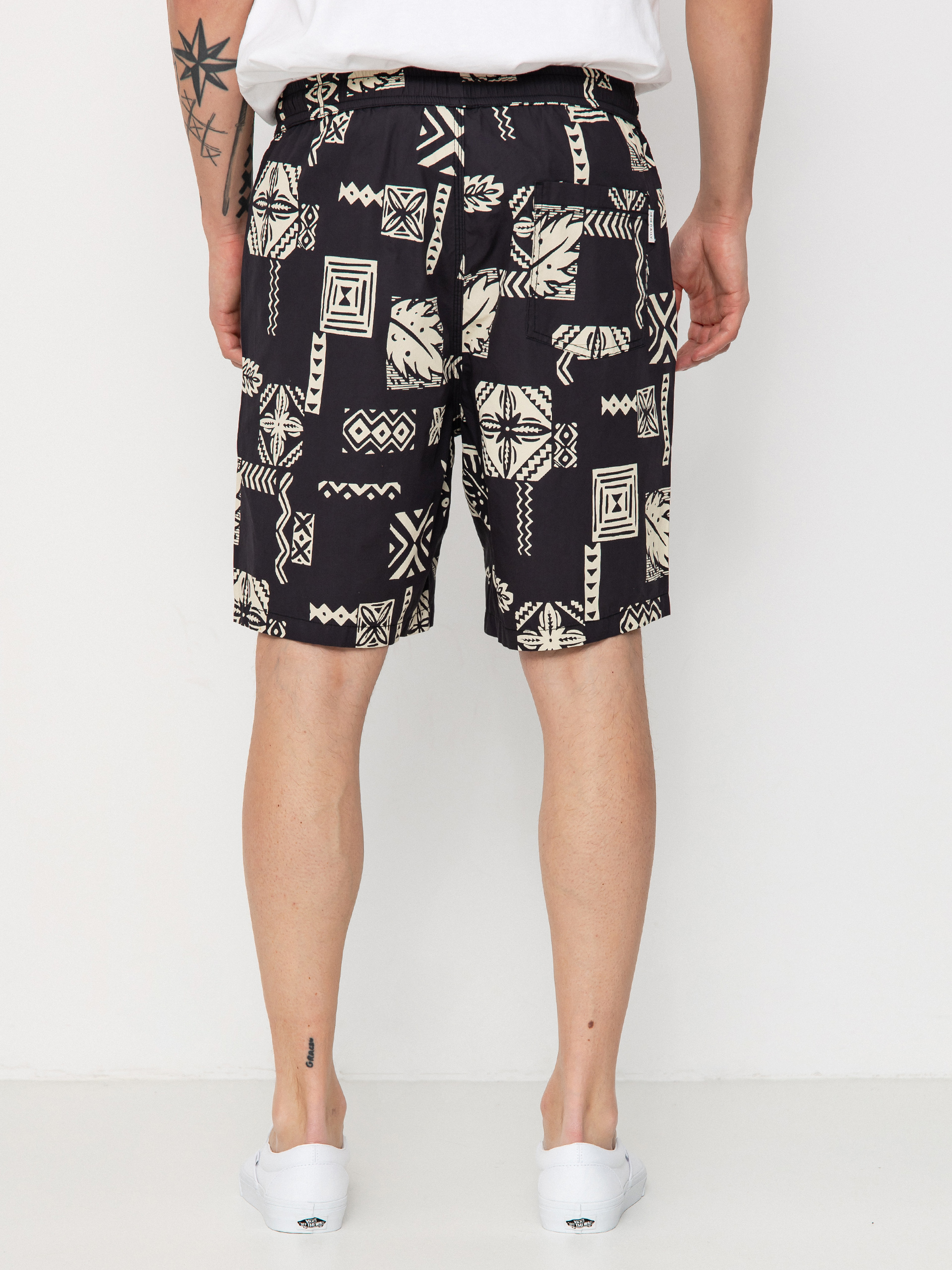 Pantaloni scurți Iriedaily City Relax (black white)