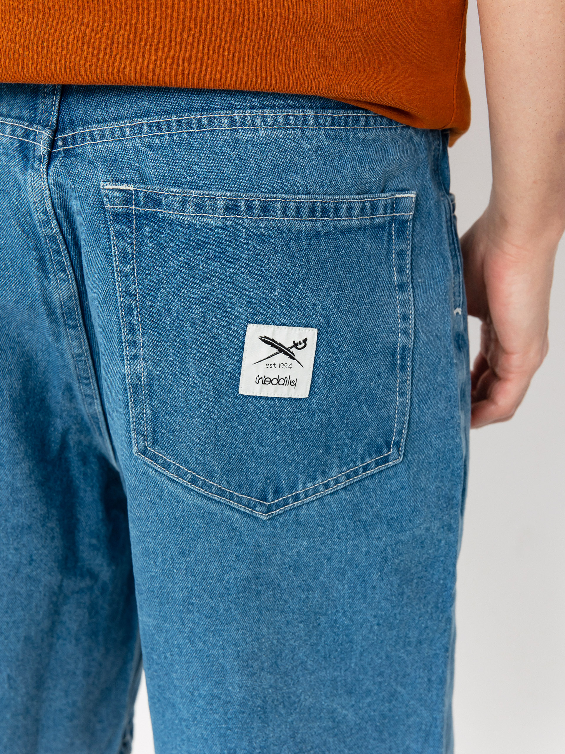 Pantaloni scurți Iriedaily Nanolo (light blue d)