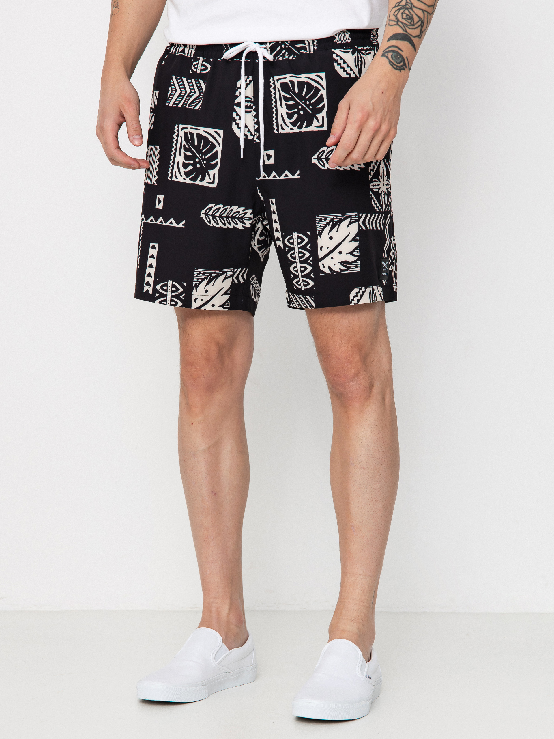 Pantaloni scurți Iriedaily Crazy Fresh (black white)