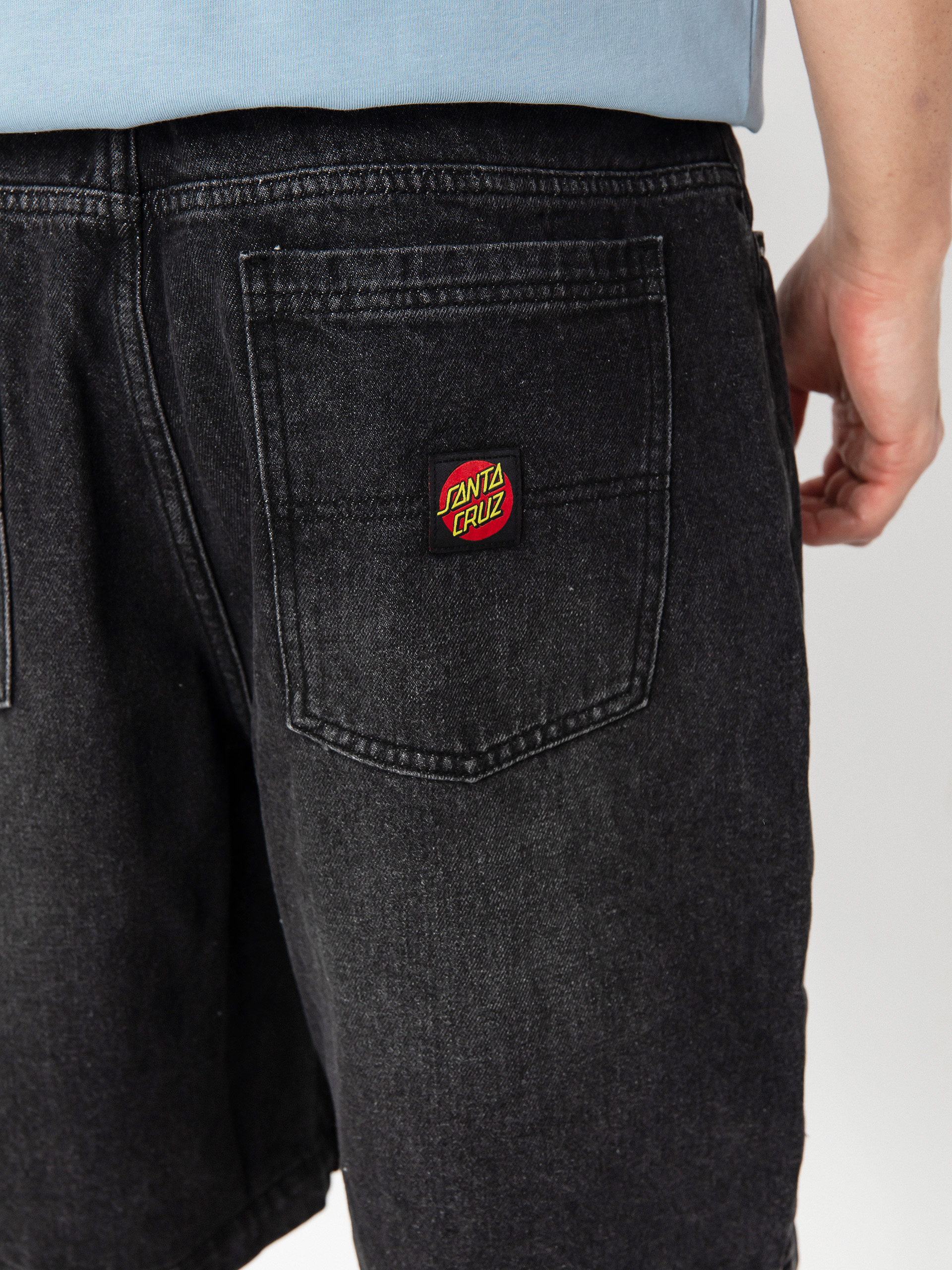 Pantaloni scurți Santa Cruz Big (washed black)