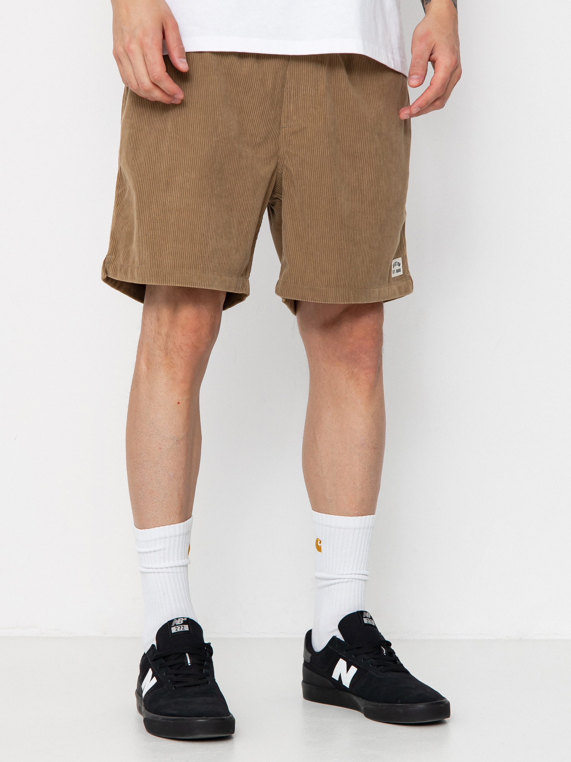 Pantaloni scurți Brixton Everyday Corduroy (khaki)