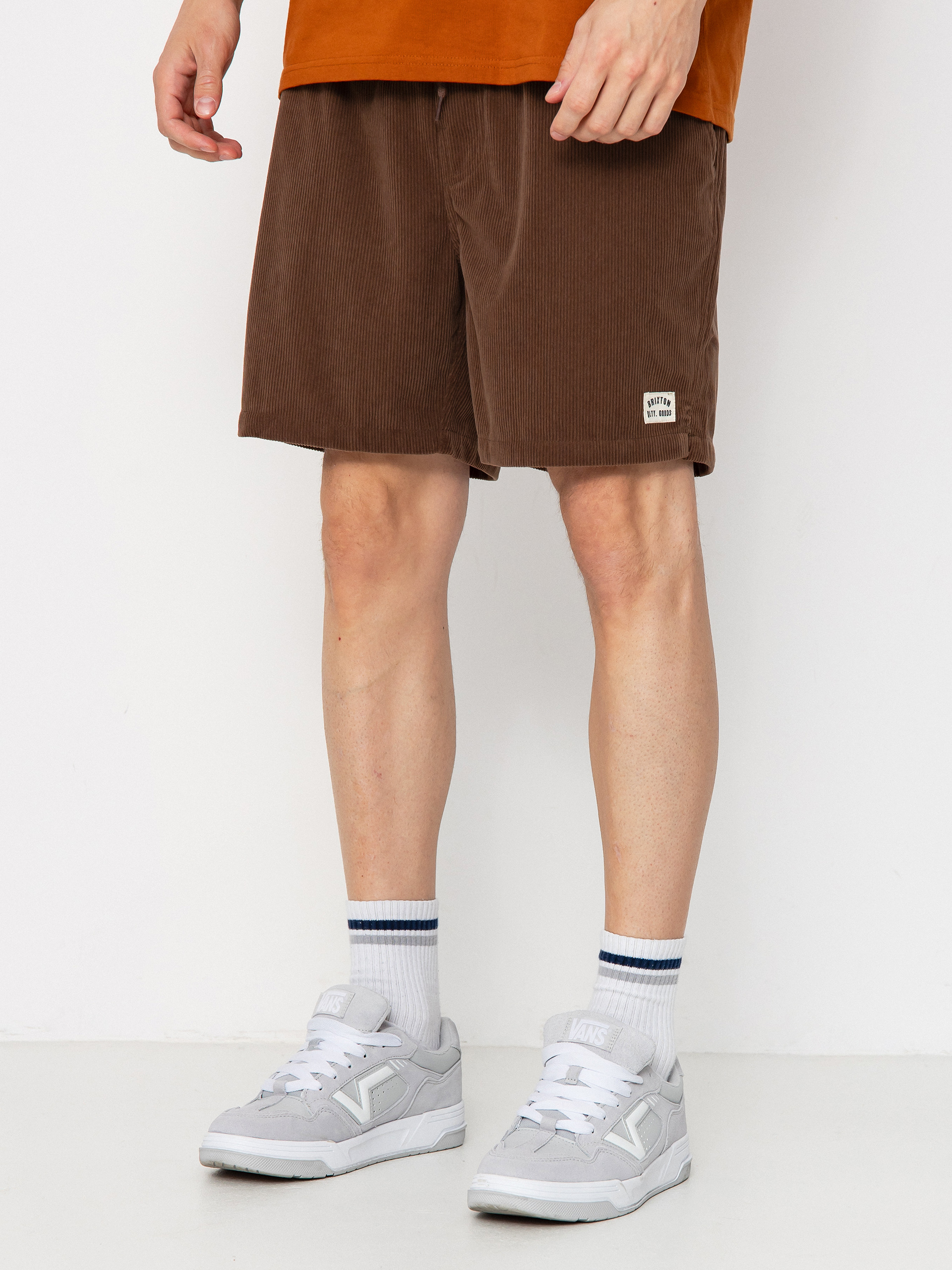 Pantaloni scurți Brixton Everyday Corduroy (pinecone brown)