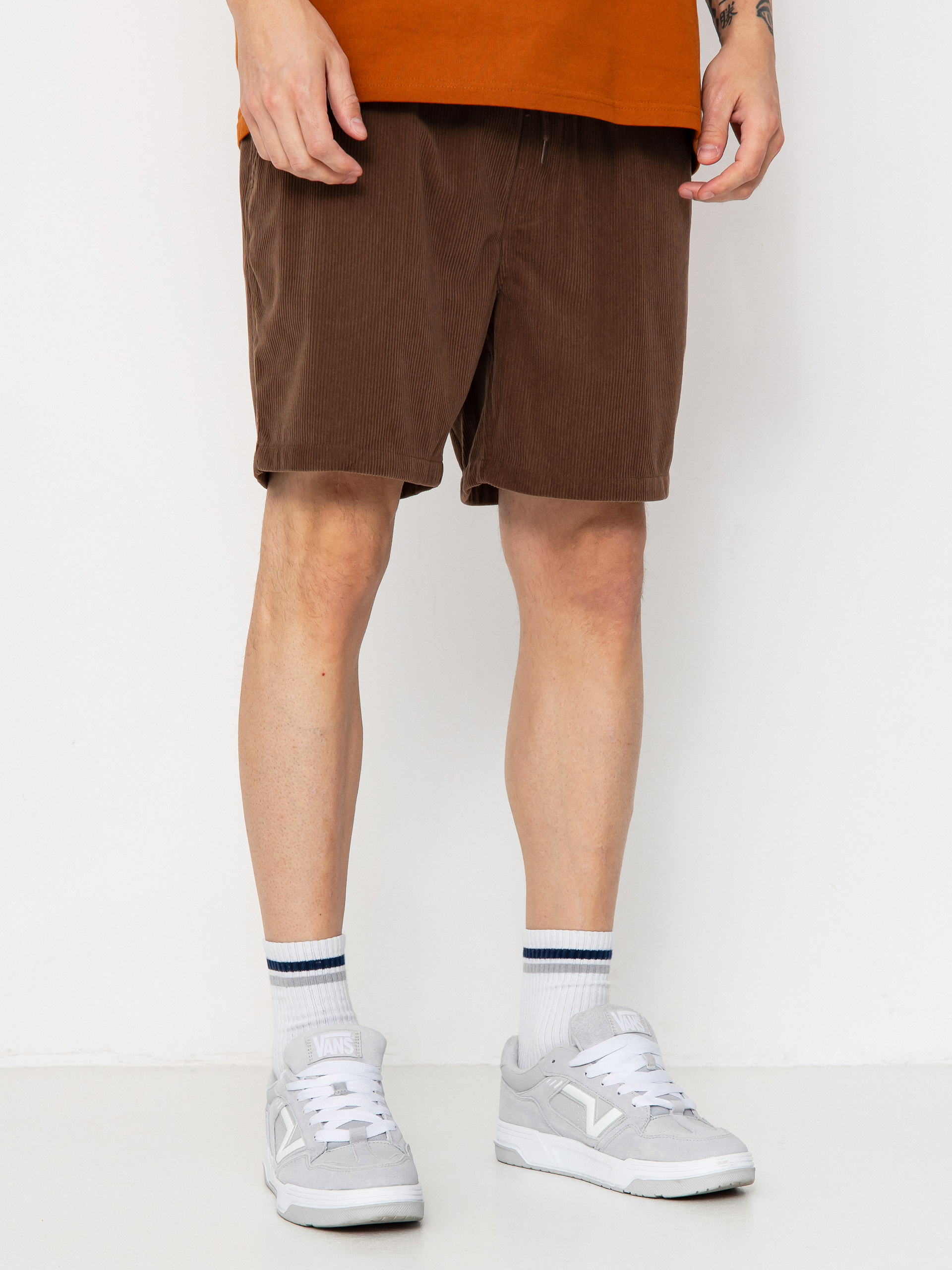 Pantaloni scurți Brixton Everyday Corduroy (pinecone brown)