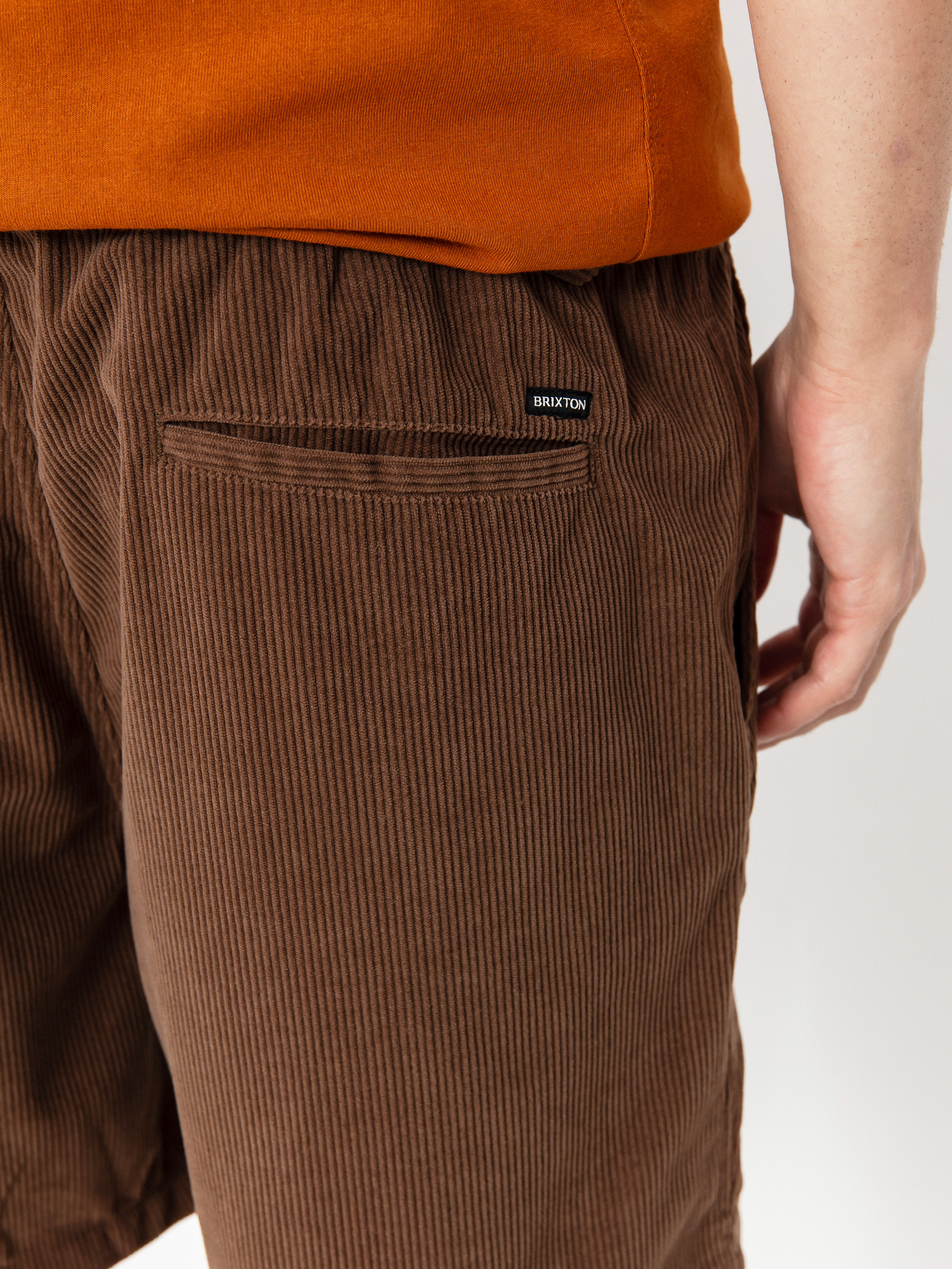 Pantaloni scurți Brixton Everyday Corduroy (pinecone brown)