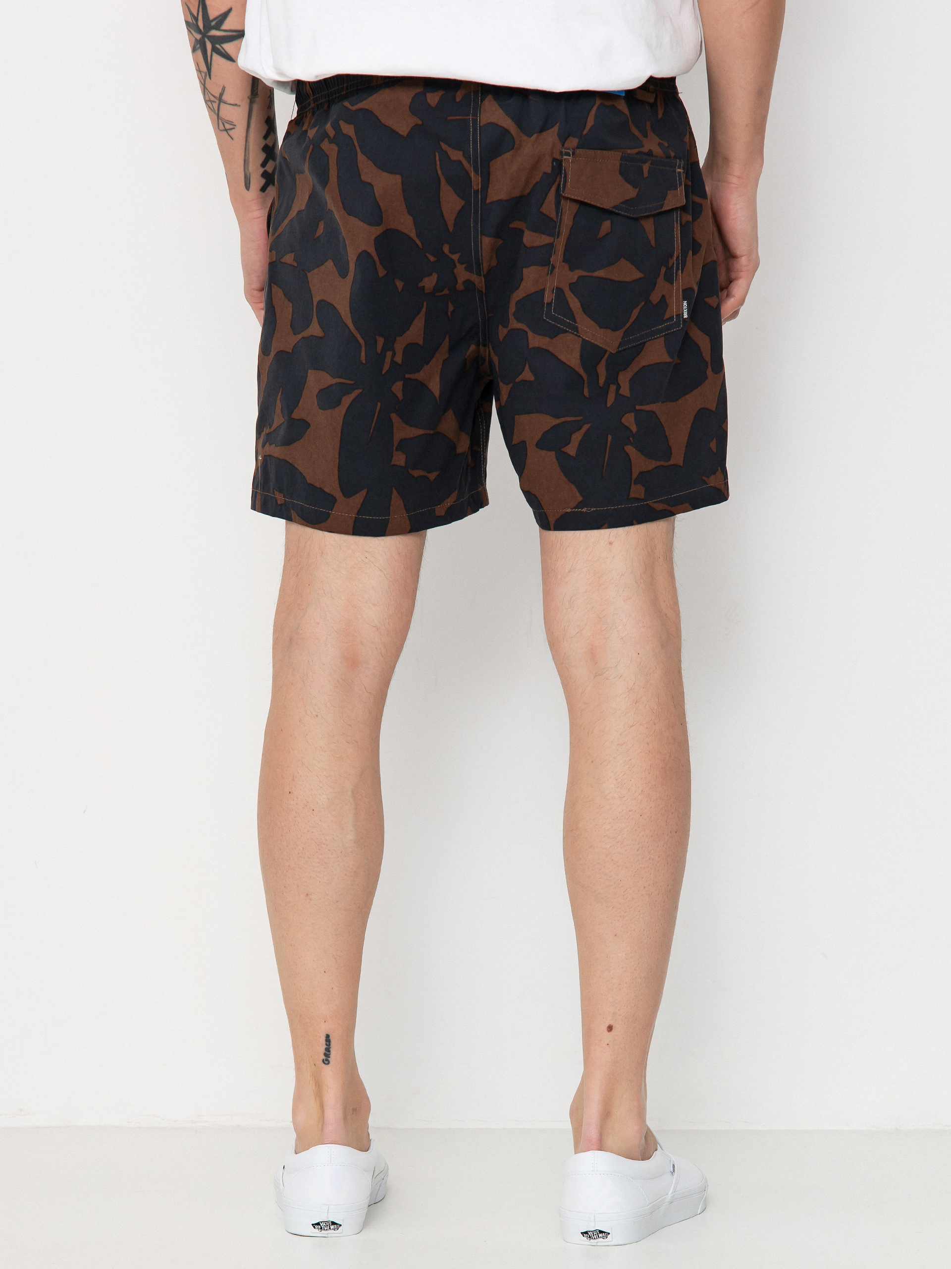 Pantaloni scurți Brixton Everyday Hybrid 5 (pinecone brown floral)