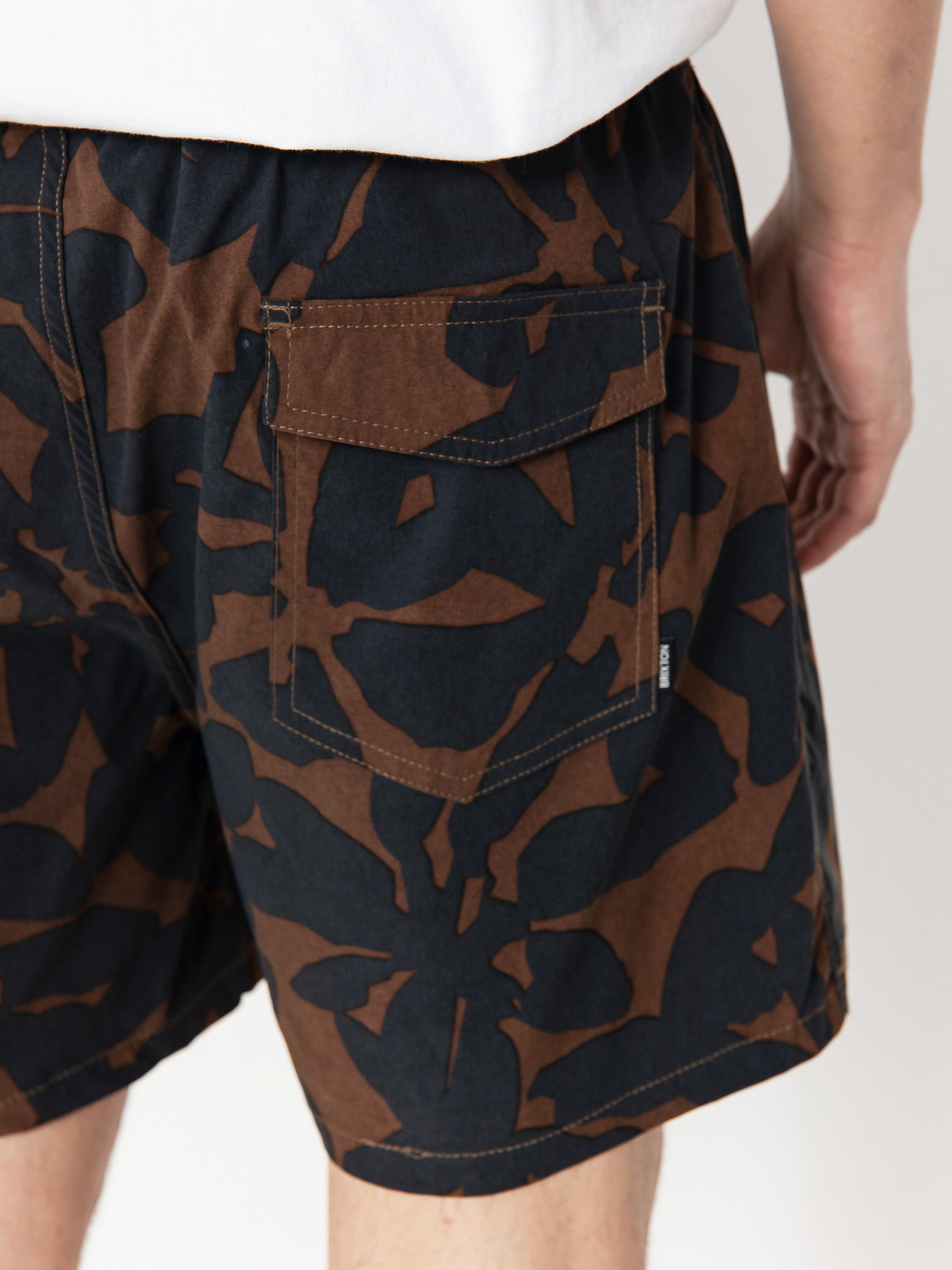 Pantaloni scurți Brixton Everyday Hybrid 5 (pinecone brown floral)