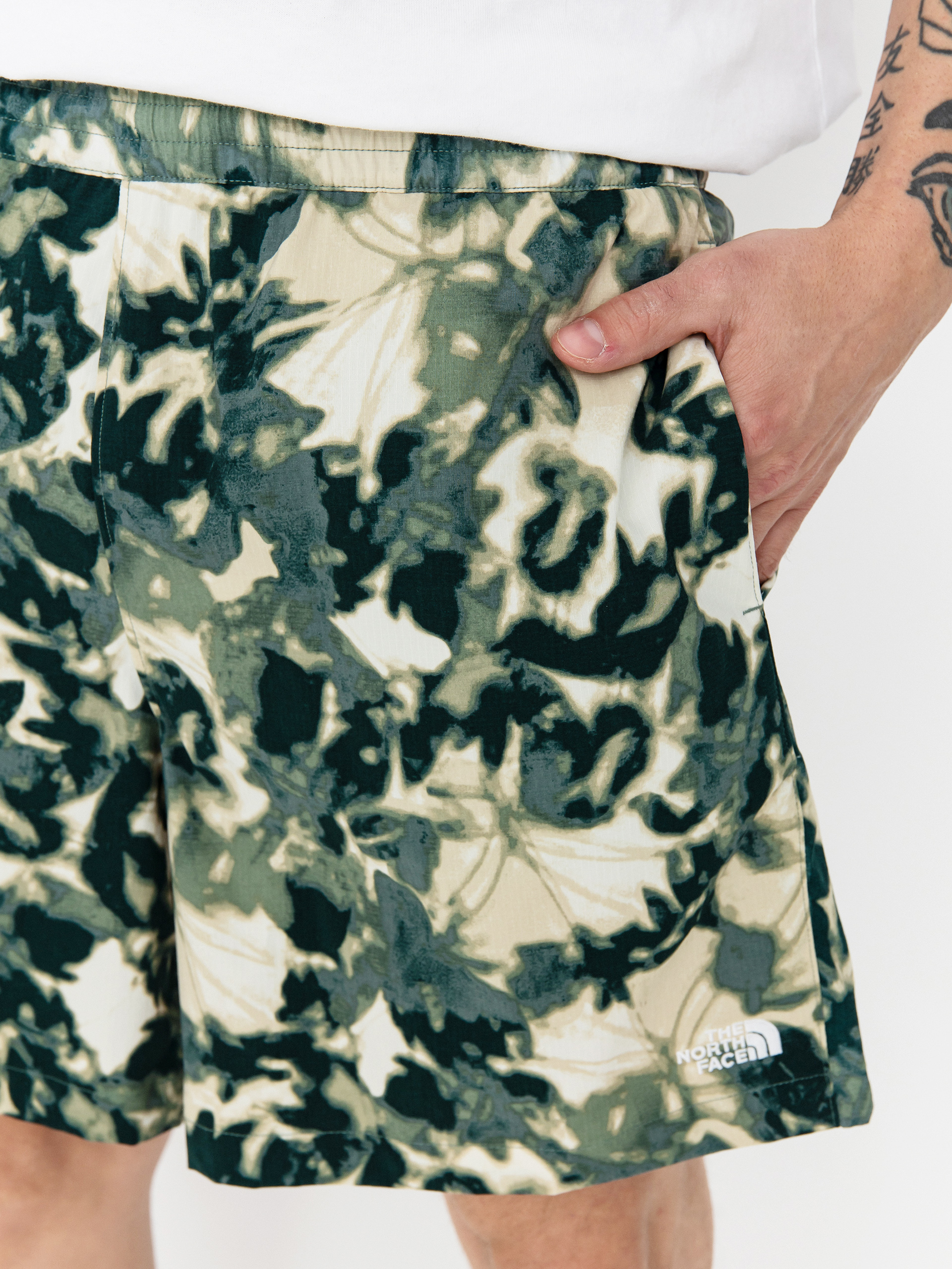 Pantaloni scurți The North Face Class V Pathfinder (duck green/lux print)