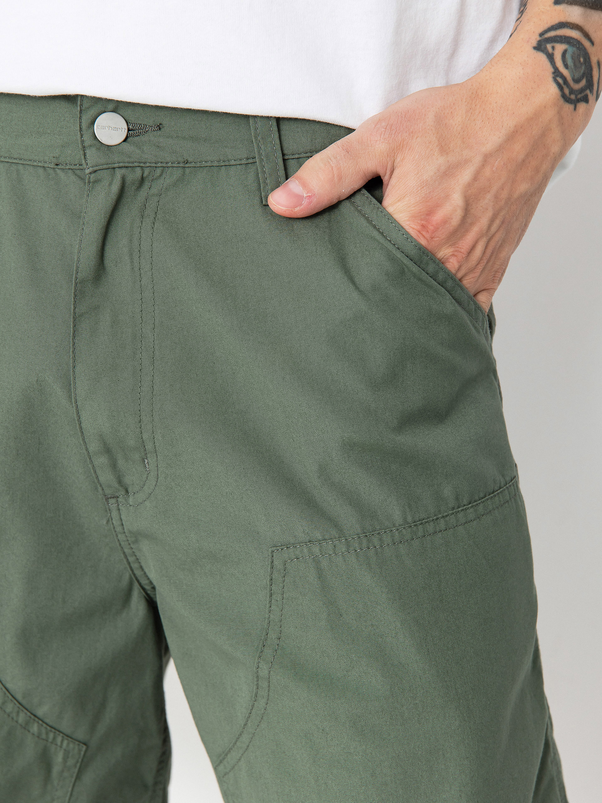 Pantaloni scurți Carhartt WIP Double Knee (park)