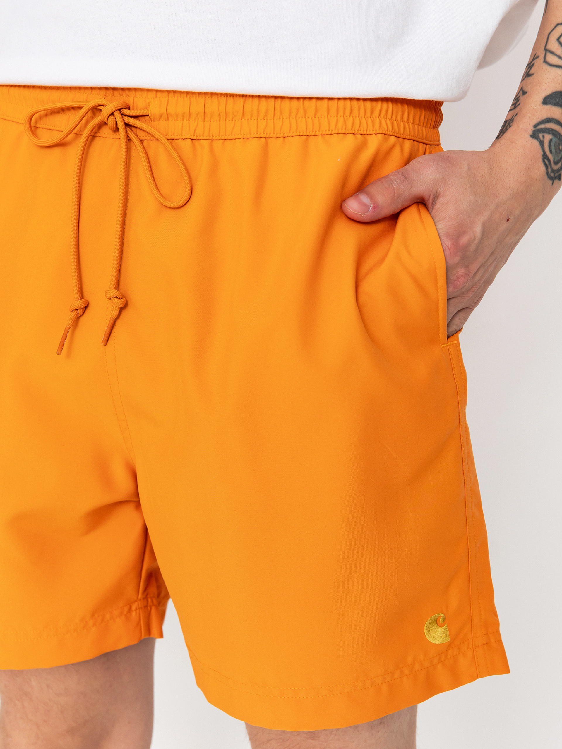 Pantaloni scurți Carhartt WIP Chase Swim (pumpkin/gold)