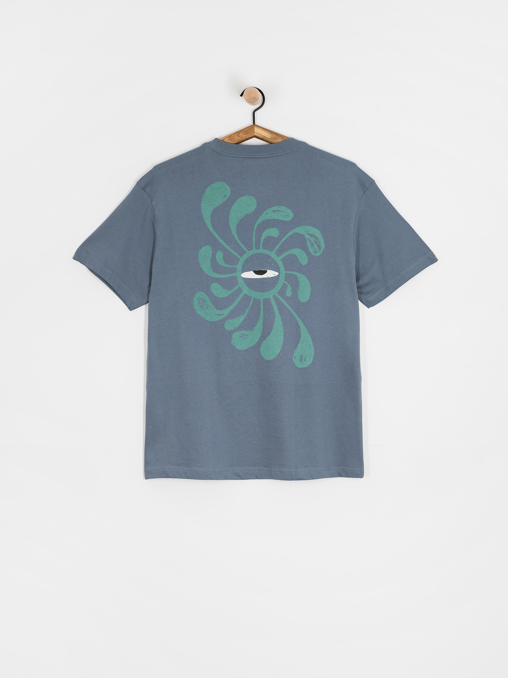 Tricou RVCA La Eye Swirl Pocket (vintage navy)