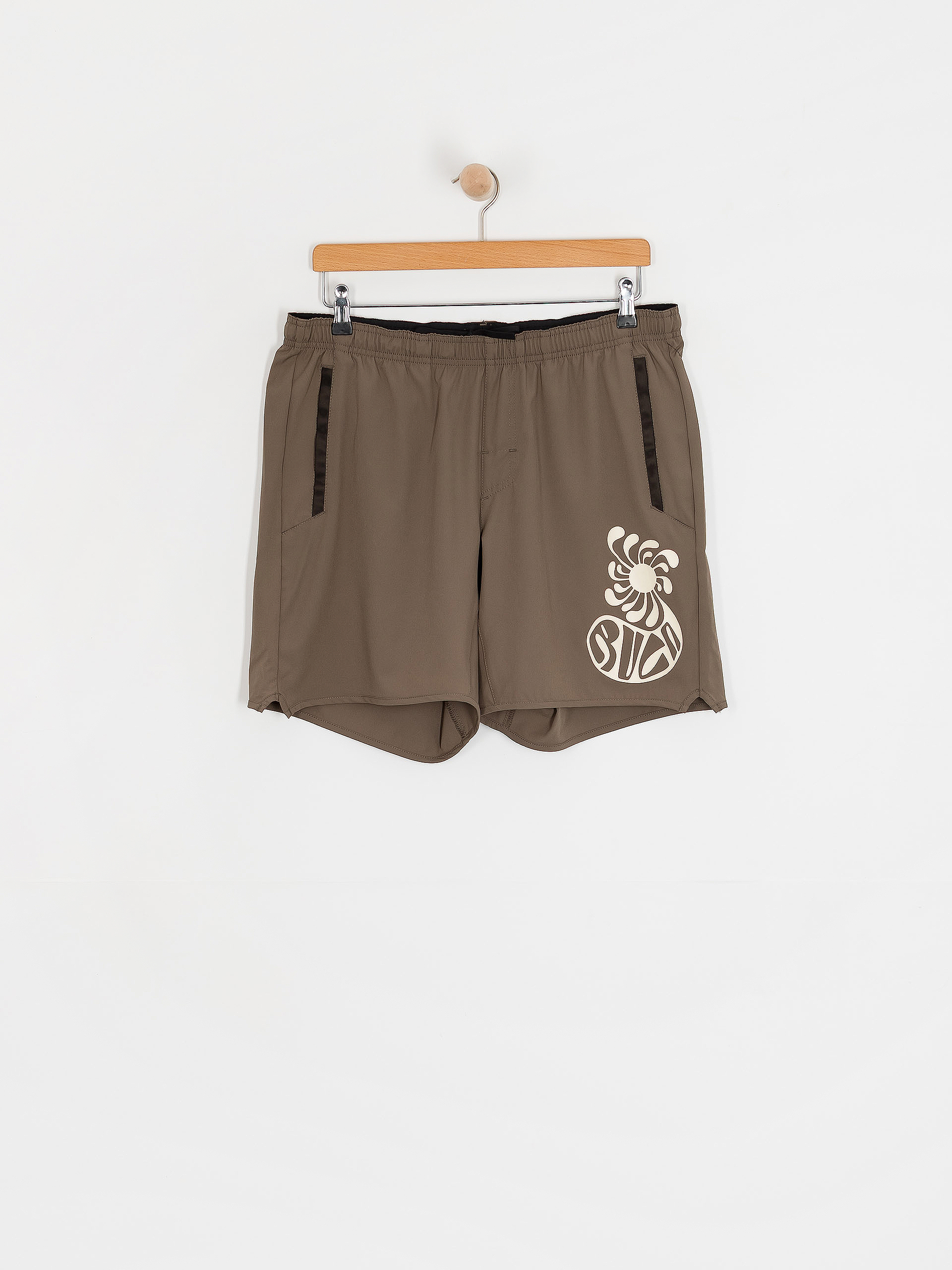 Pantaloni scurți RVCA Lauryn Yogger Stretch (mushroom)