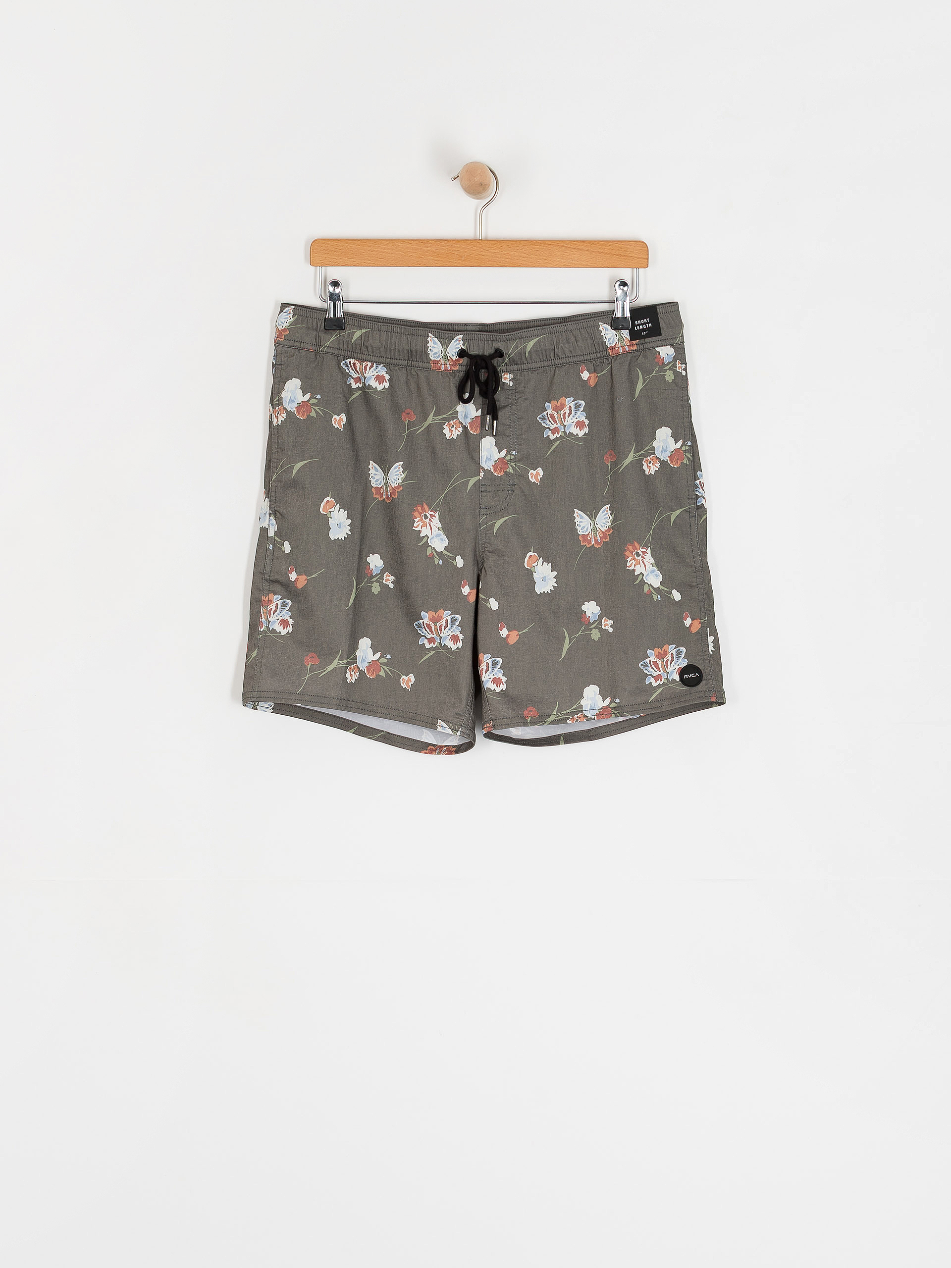 Pantaloni scurți RVCA Barnes Elastic Short 17 (black floral print)
