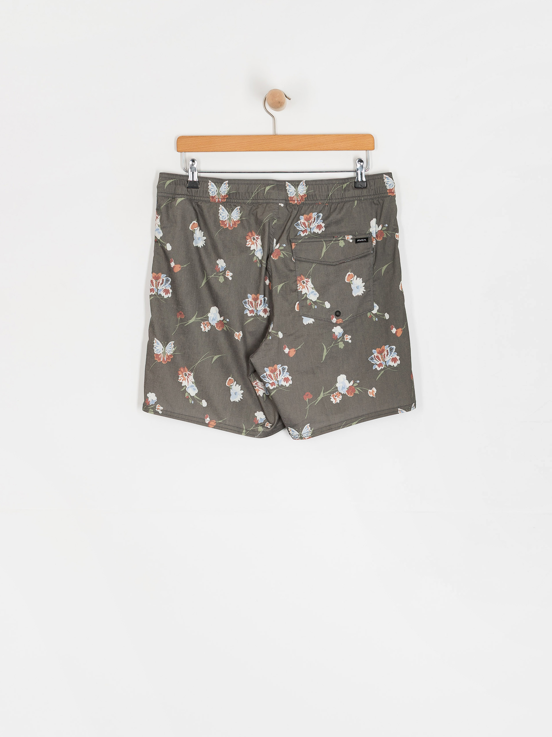 Pantaloni scurți RVCA Barnes Elastic Short 17 (black floral print)