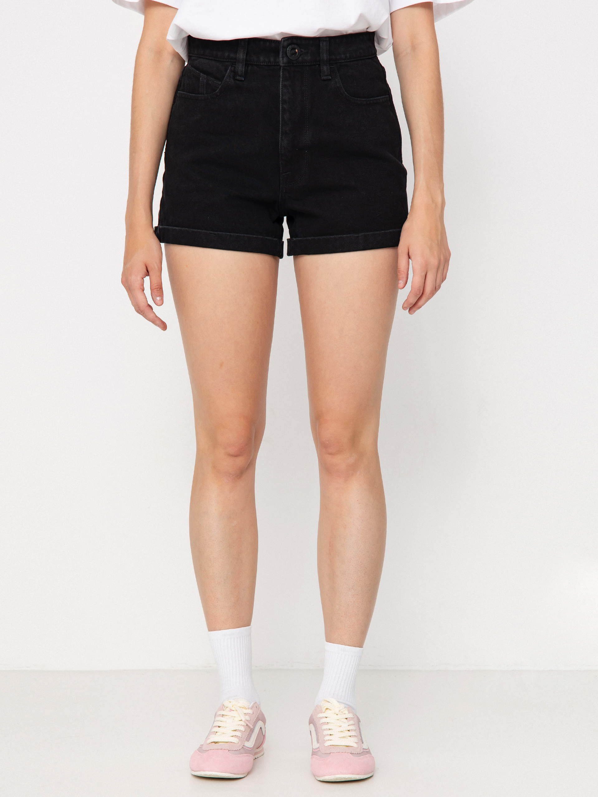 Pantaloni scurți Volcom Weellow Wmn (black)