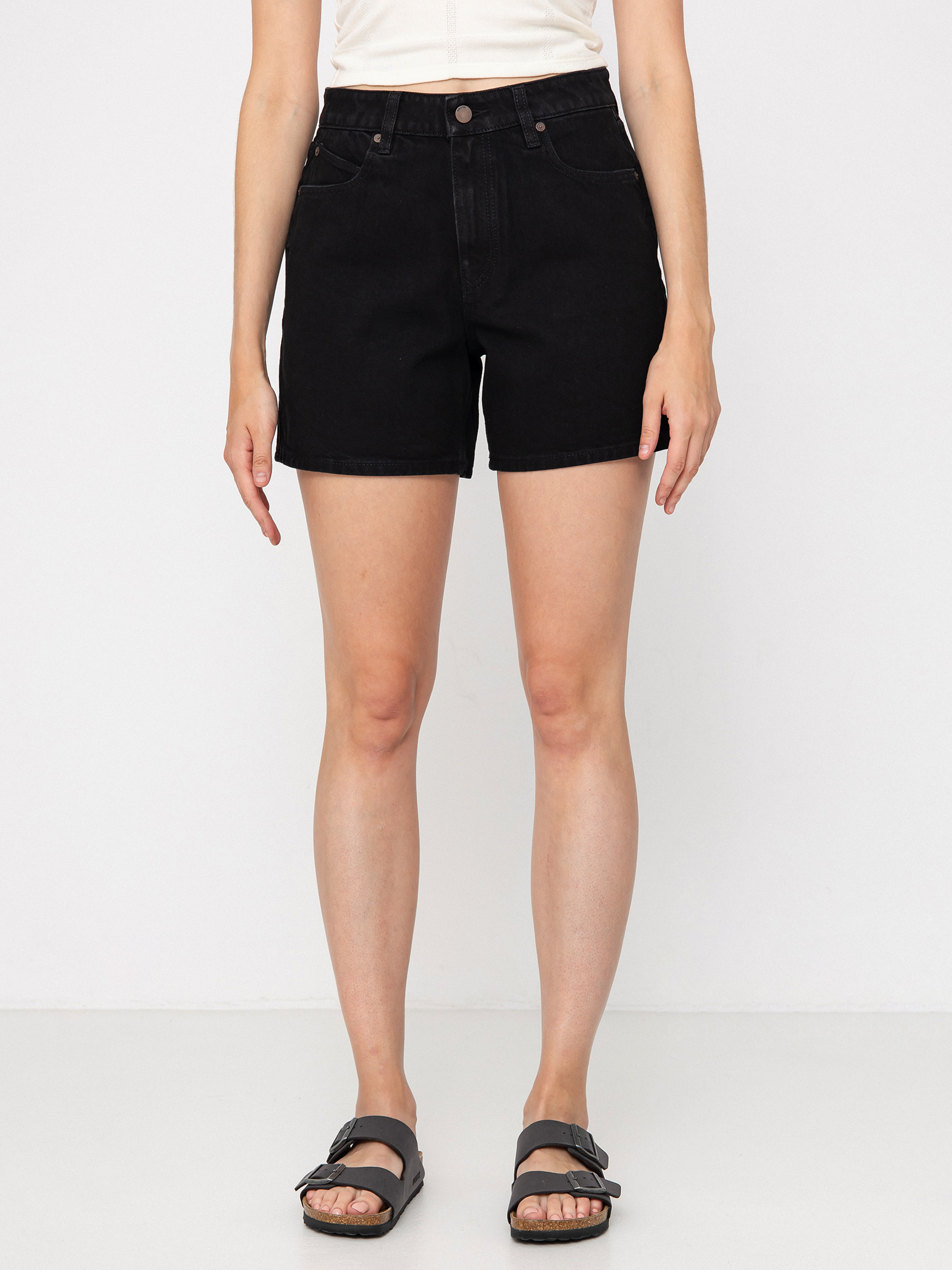 Pantaloni scurți Volcom Stoned Bf Wmn (black)