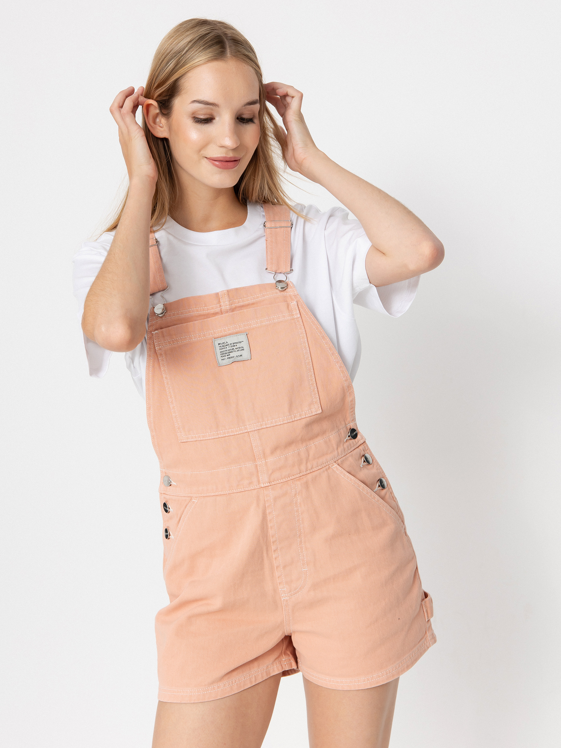 Pentru femei Costum schi RVCA Drea Overall (clay)