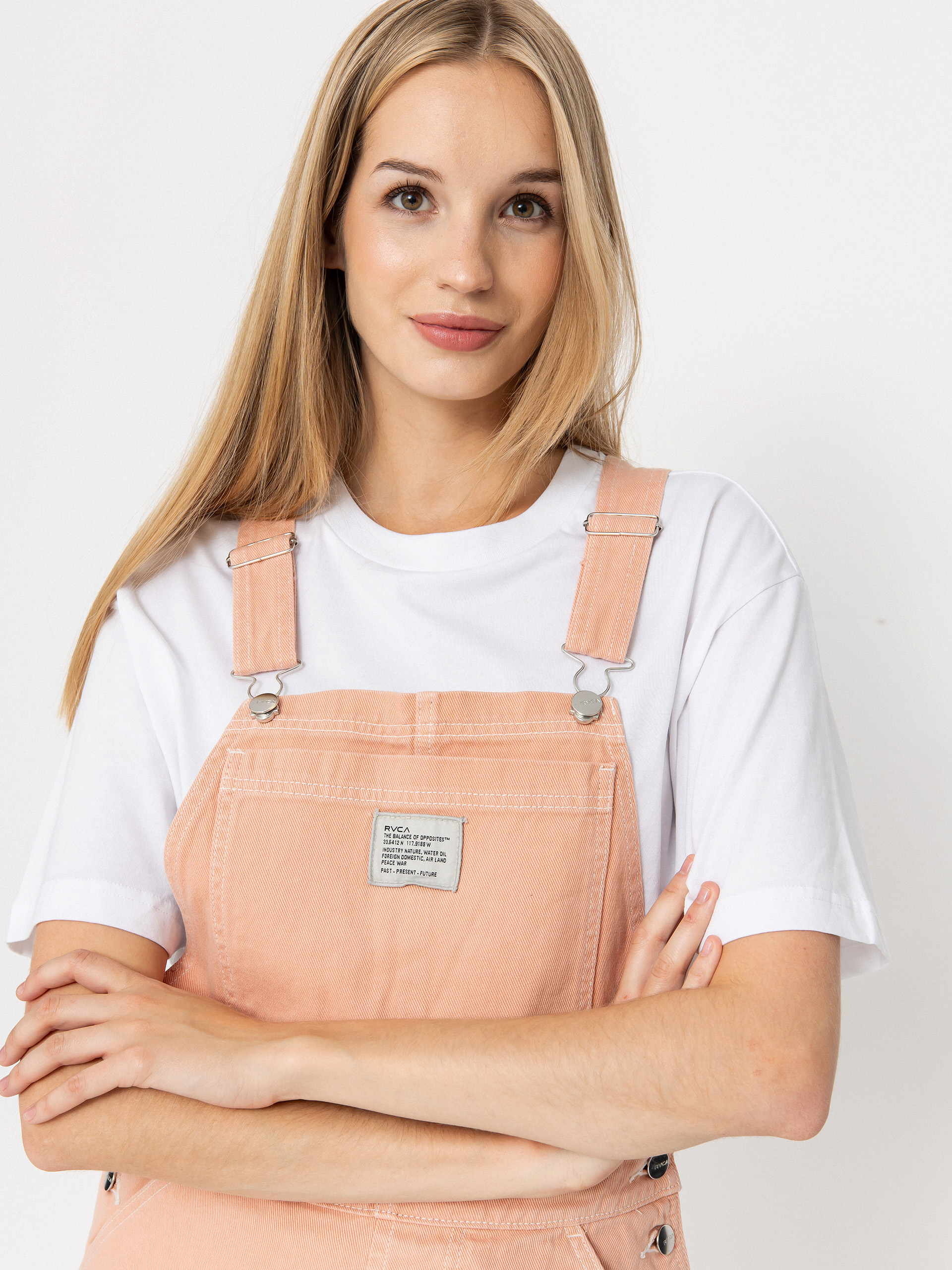 Pentru femei Costum schi RVCA Drea Overall (clay)