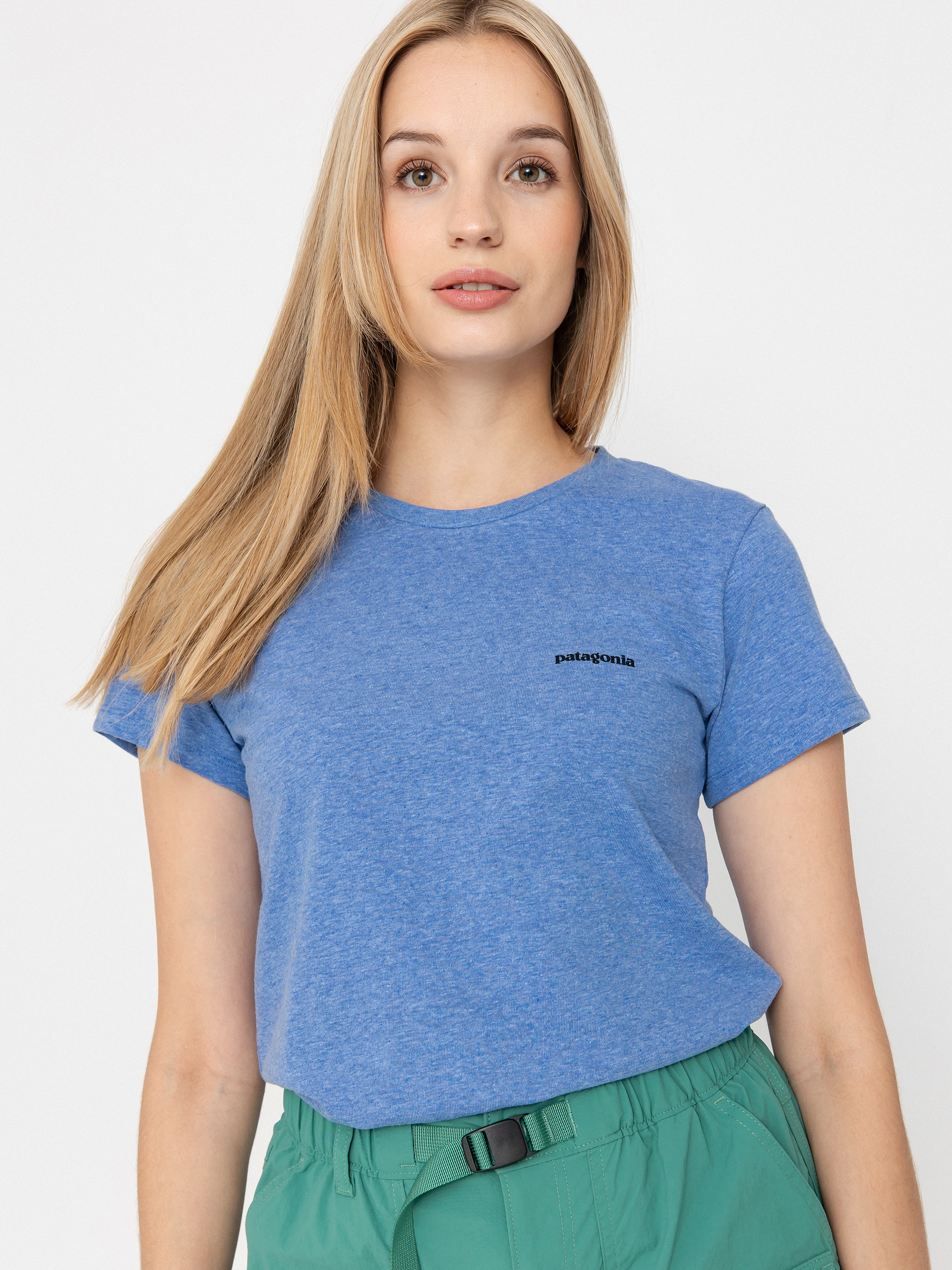 Tricou Patagonia P 6 Logo Responsibili Wmn (abundant blue)