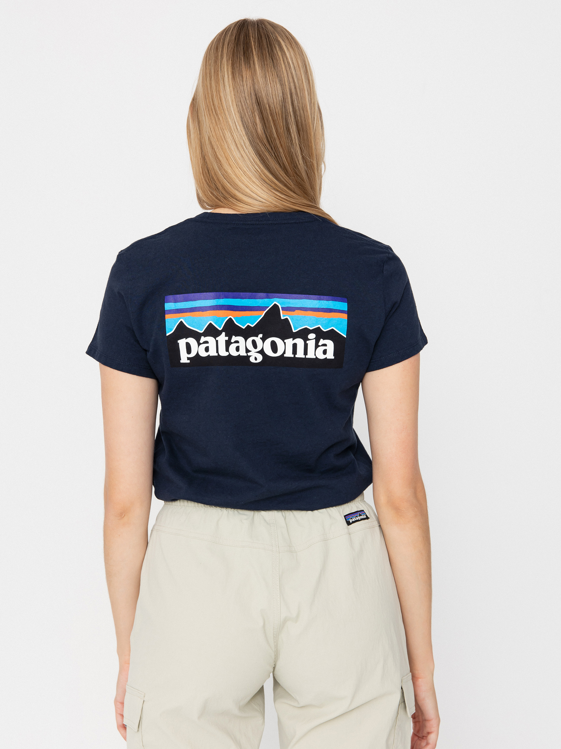 Tricou Patagonia P 6 Logo Responsibili Wmn (new navy)