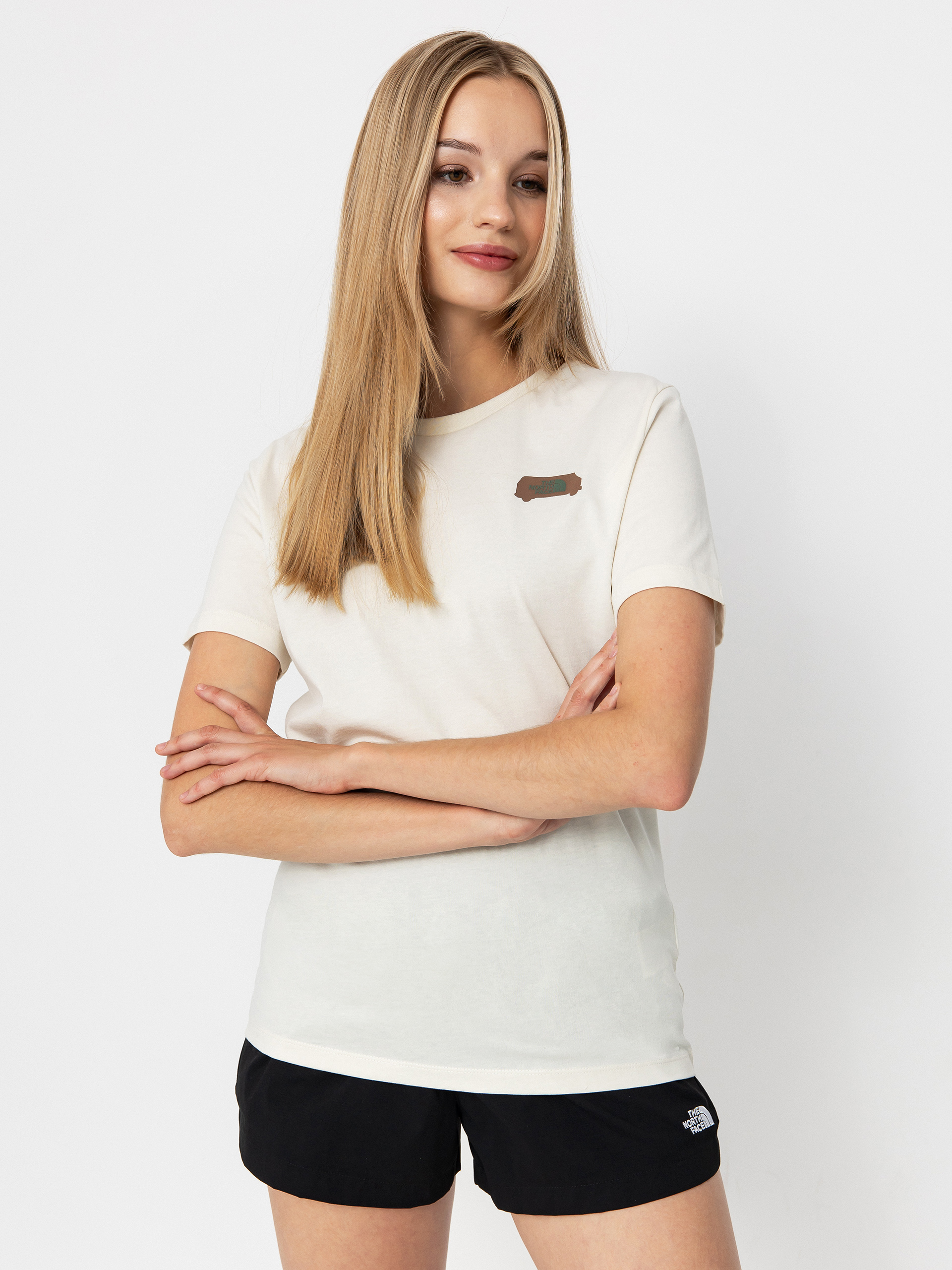 Tricou The North Face Outdoor Graphic Wmn (white dune)