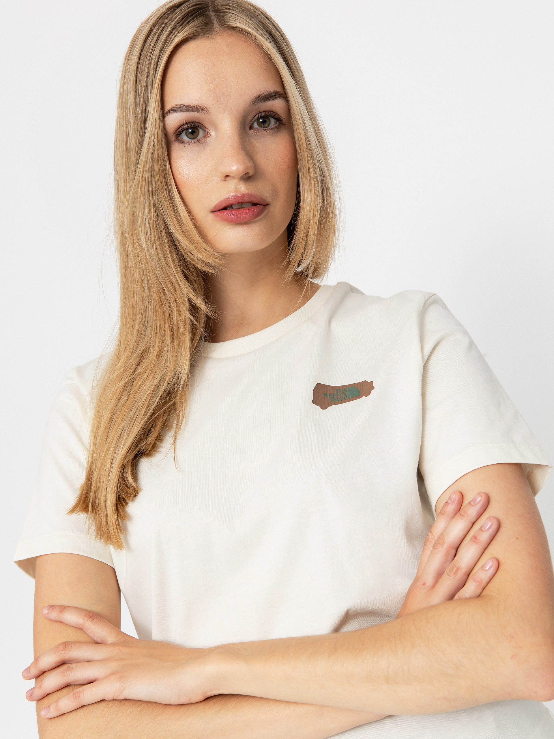 Tricou The North Face Outdoor Graphic Wmn (white dune)