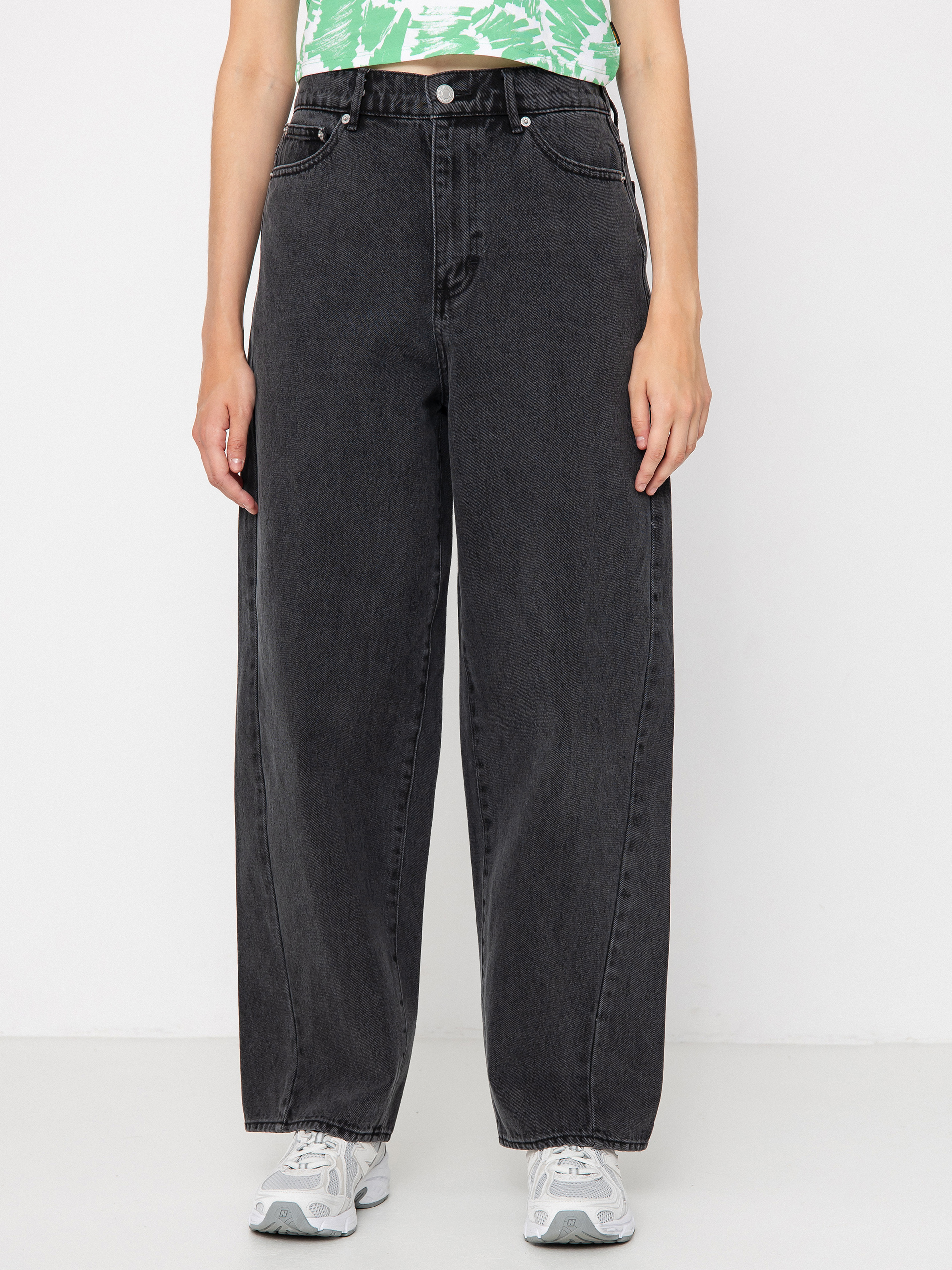 Pantaloni OBEY Leah III Baggy Denim Wmn (black ash)
