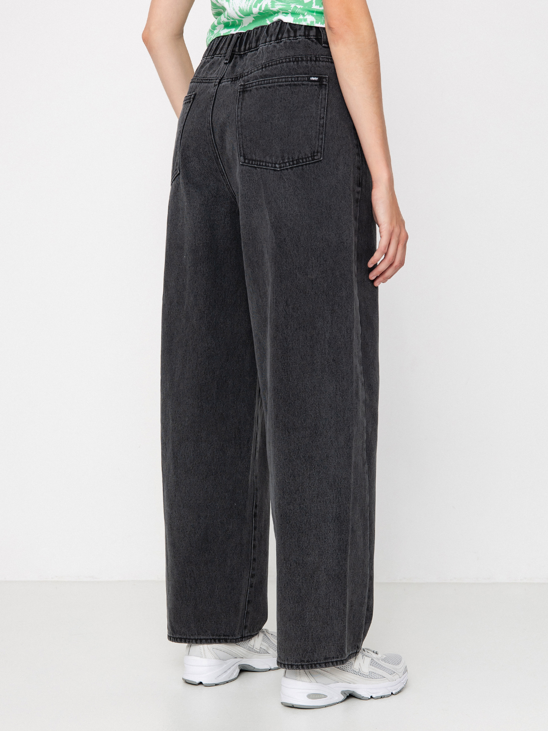 Pantaloni OBEY Leah III Baggy Denim Wmn (black ash)