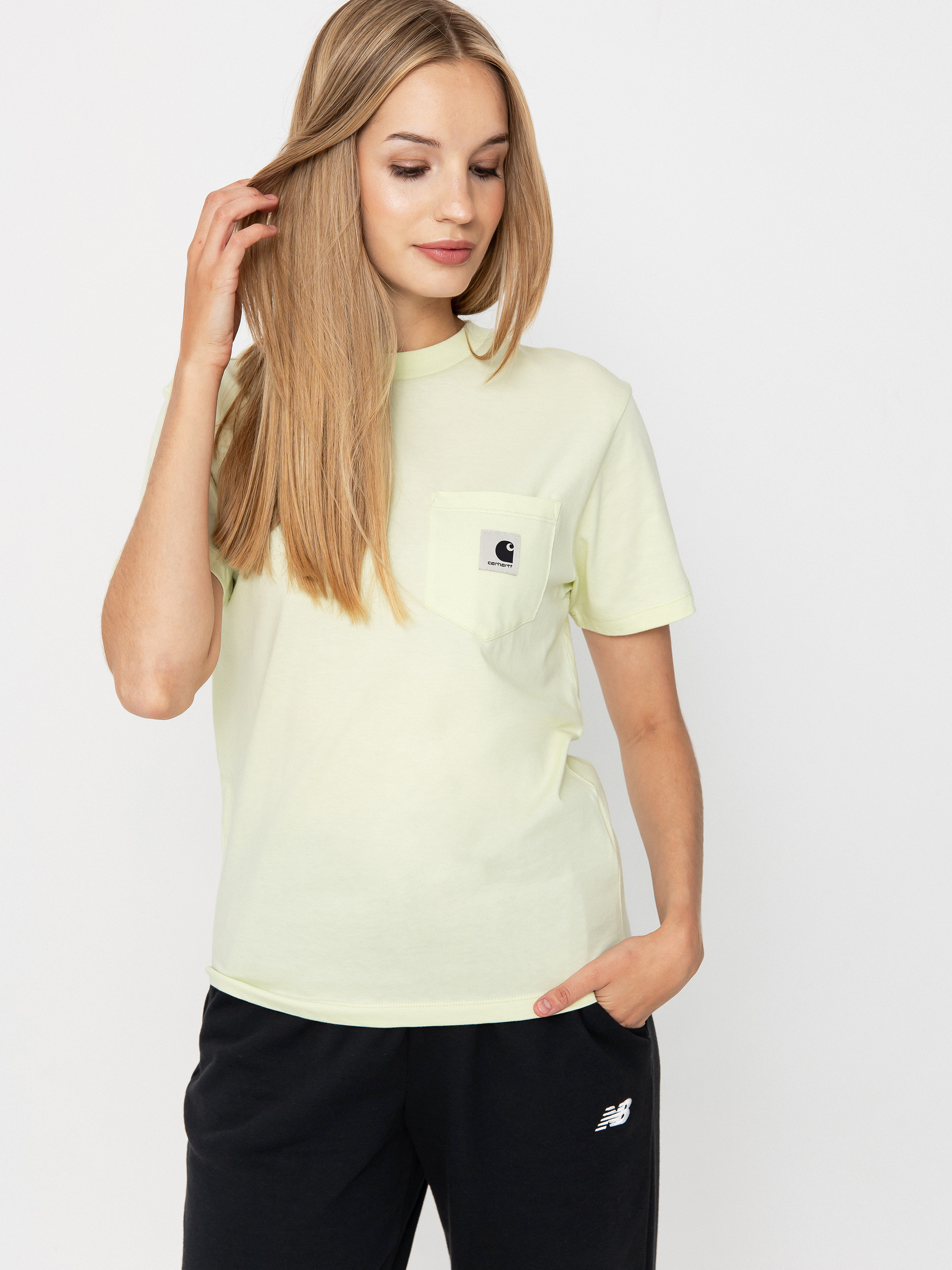 Tricou Carhartt WIP Pocket Wmn (air green)